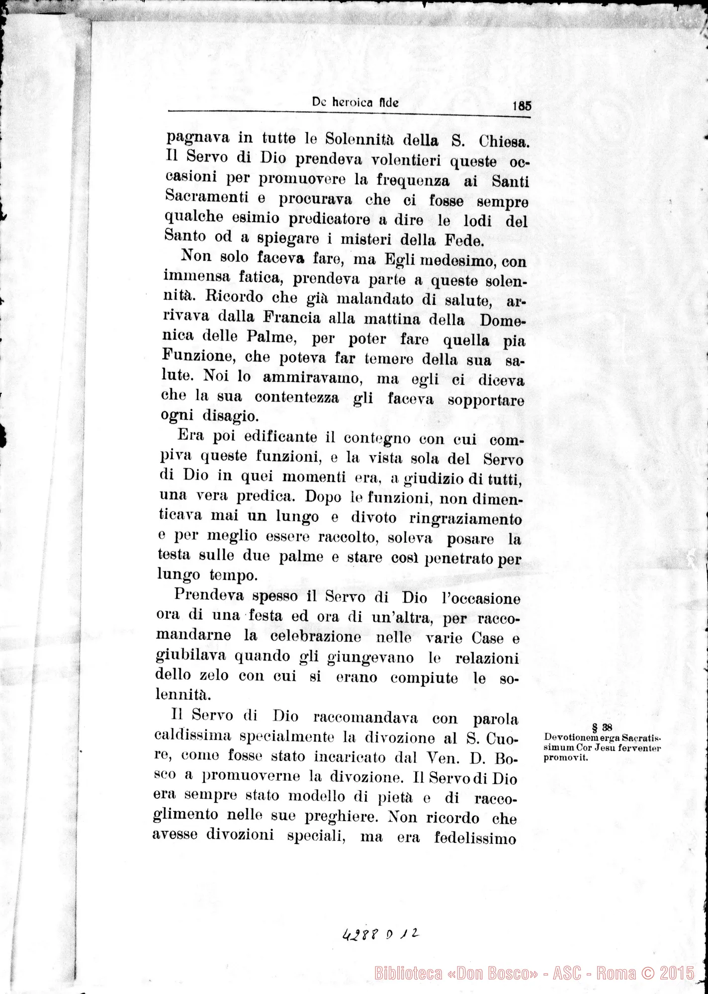 Fotogramma D 12 — De heroica Fide