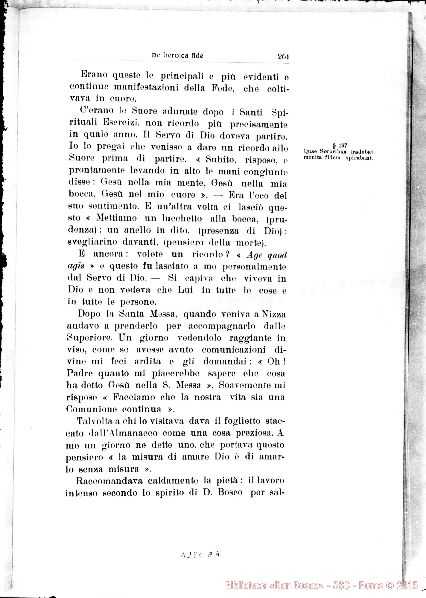 Fotogramma A 4 — De heroica Fide