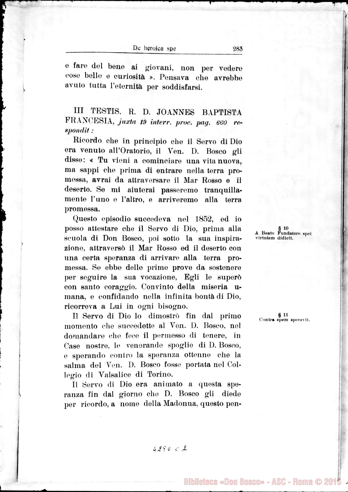 Fotogramma C 2 — De heroica Spe
