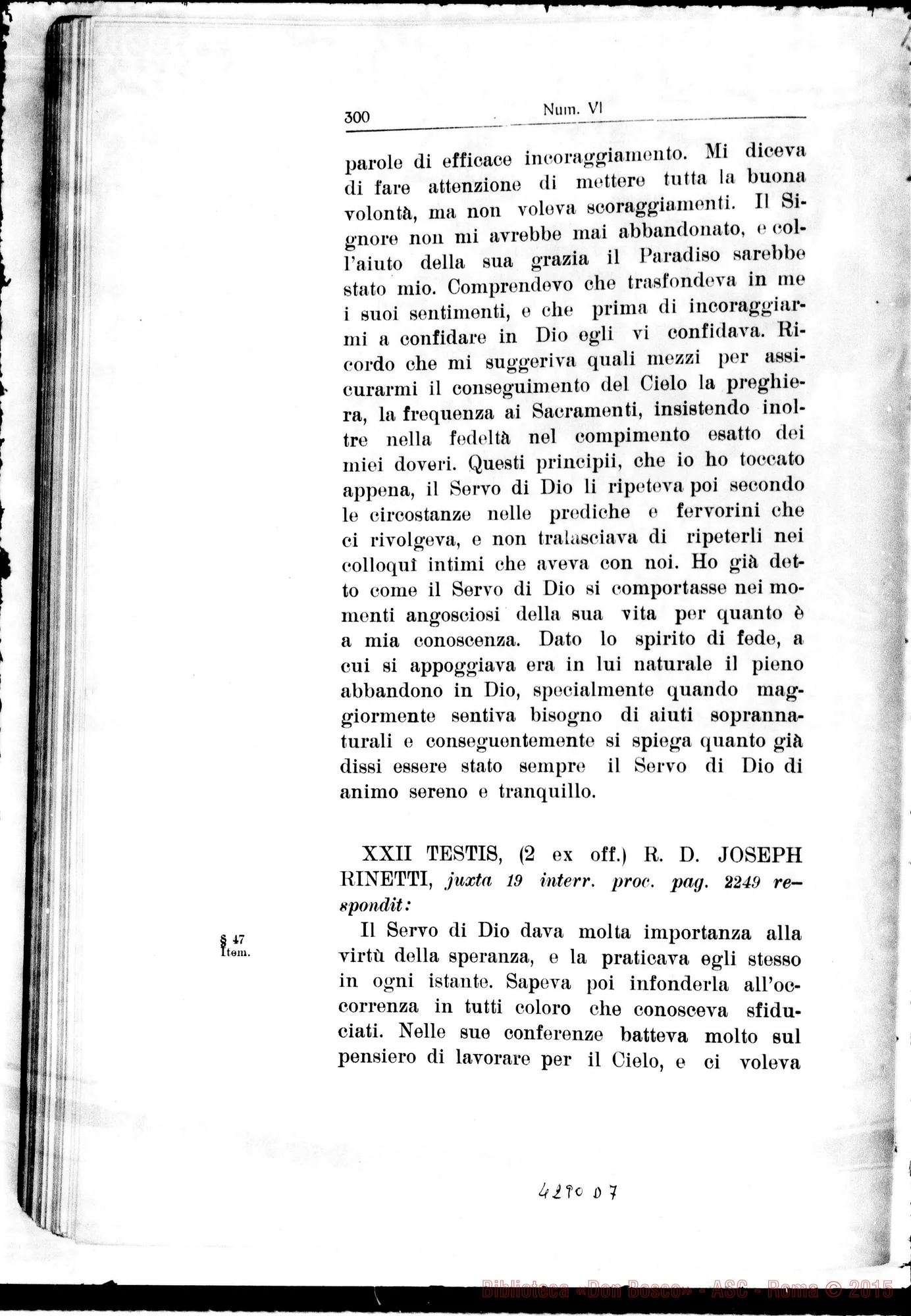 Fotogramma D 7 — De heroica Spe