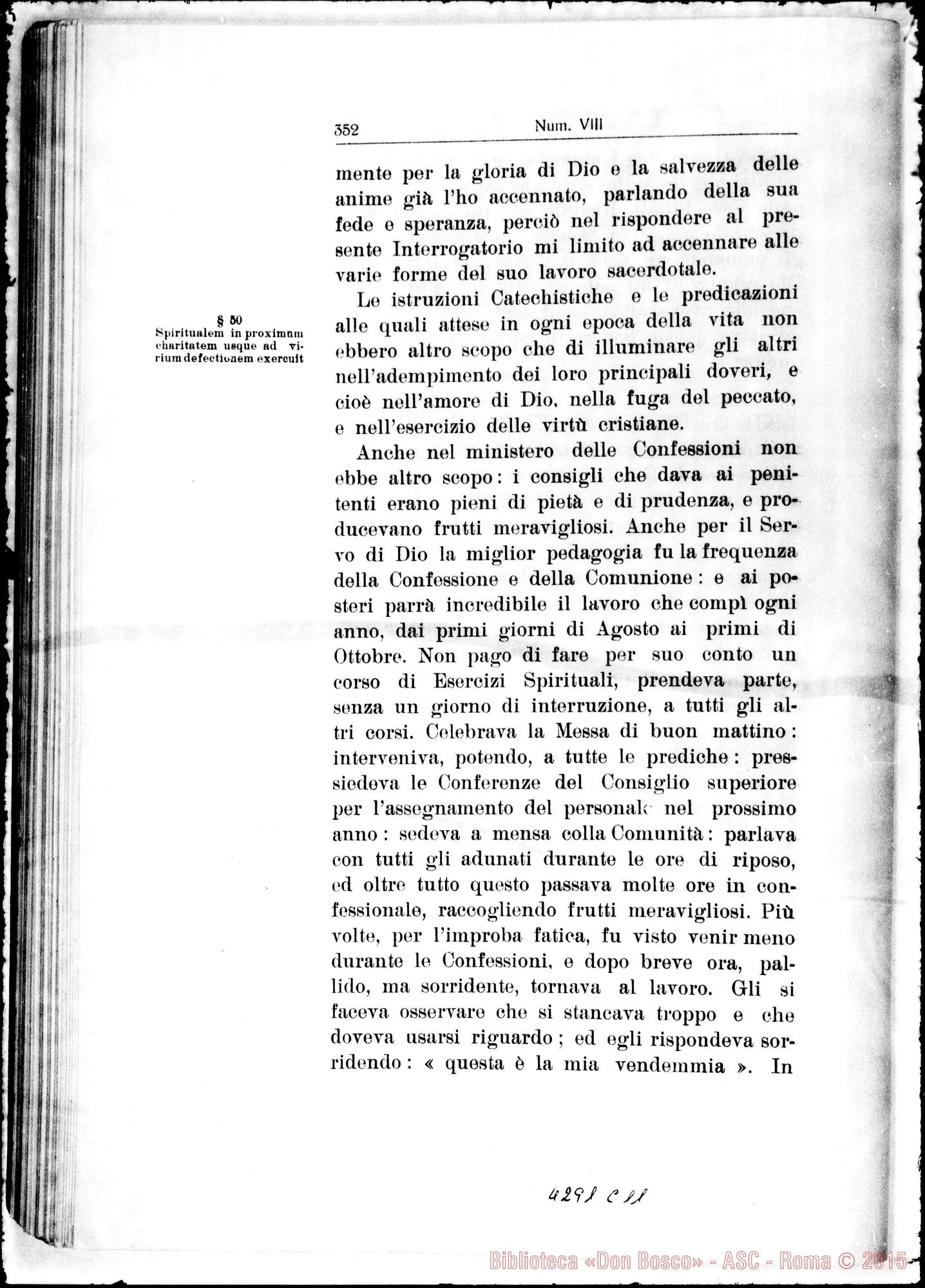 Fotogramma C 11 — De heroica Caritate in proximum