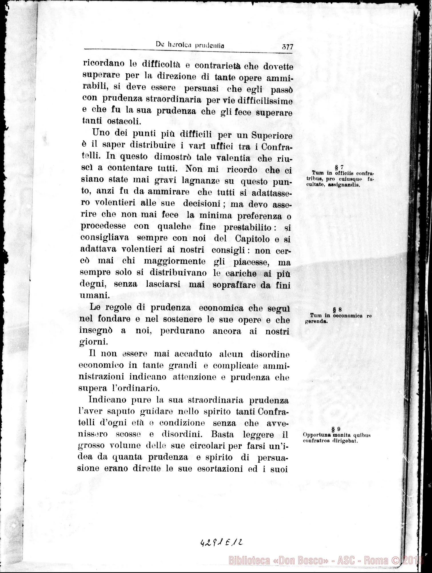 Fotogramma E 12 — De heroica Prudentia