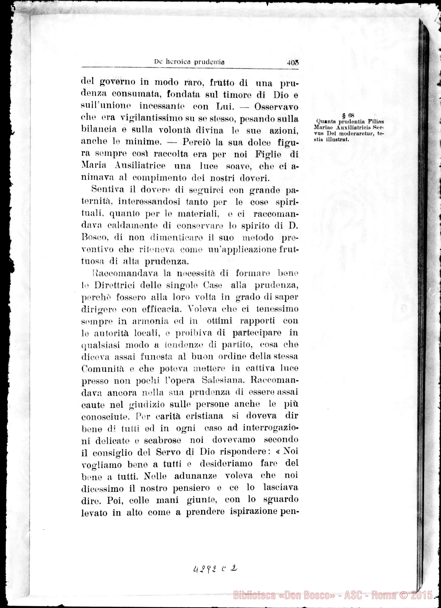 Fotogramma C 2 — De heroica Prudentia