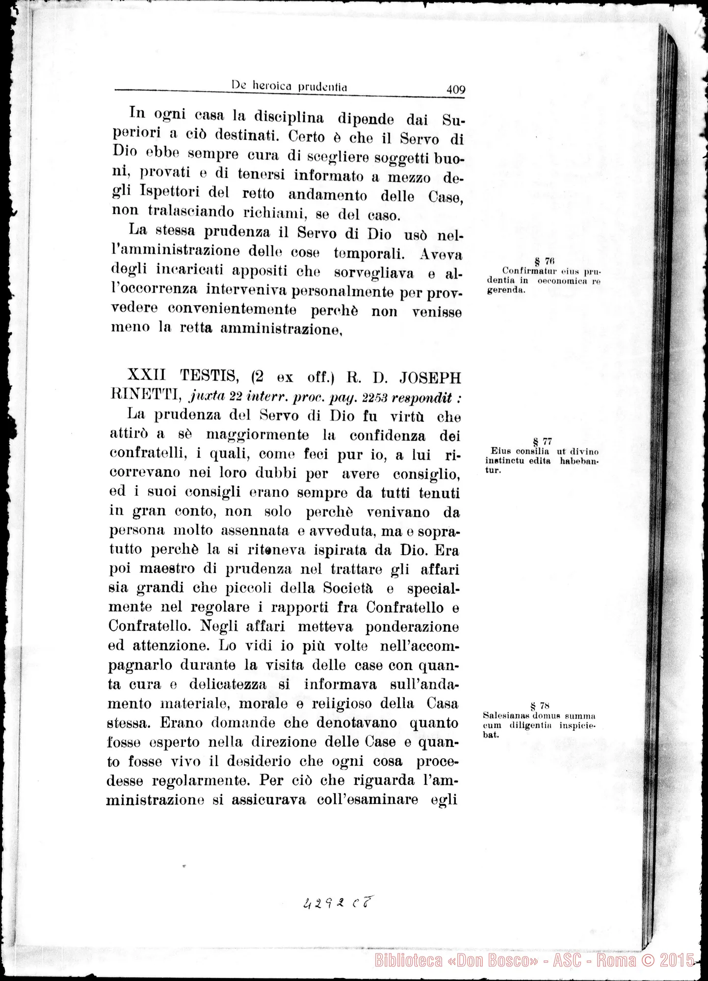 Fotogramma C 8 — De heroica Prudentia