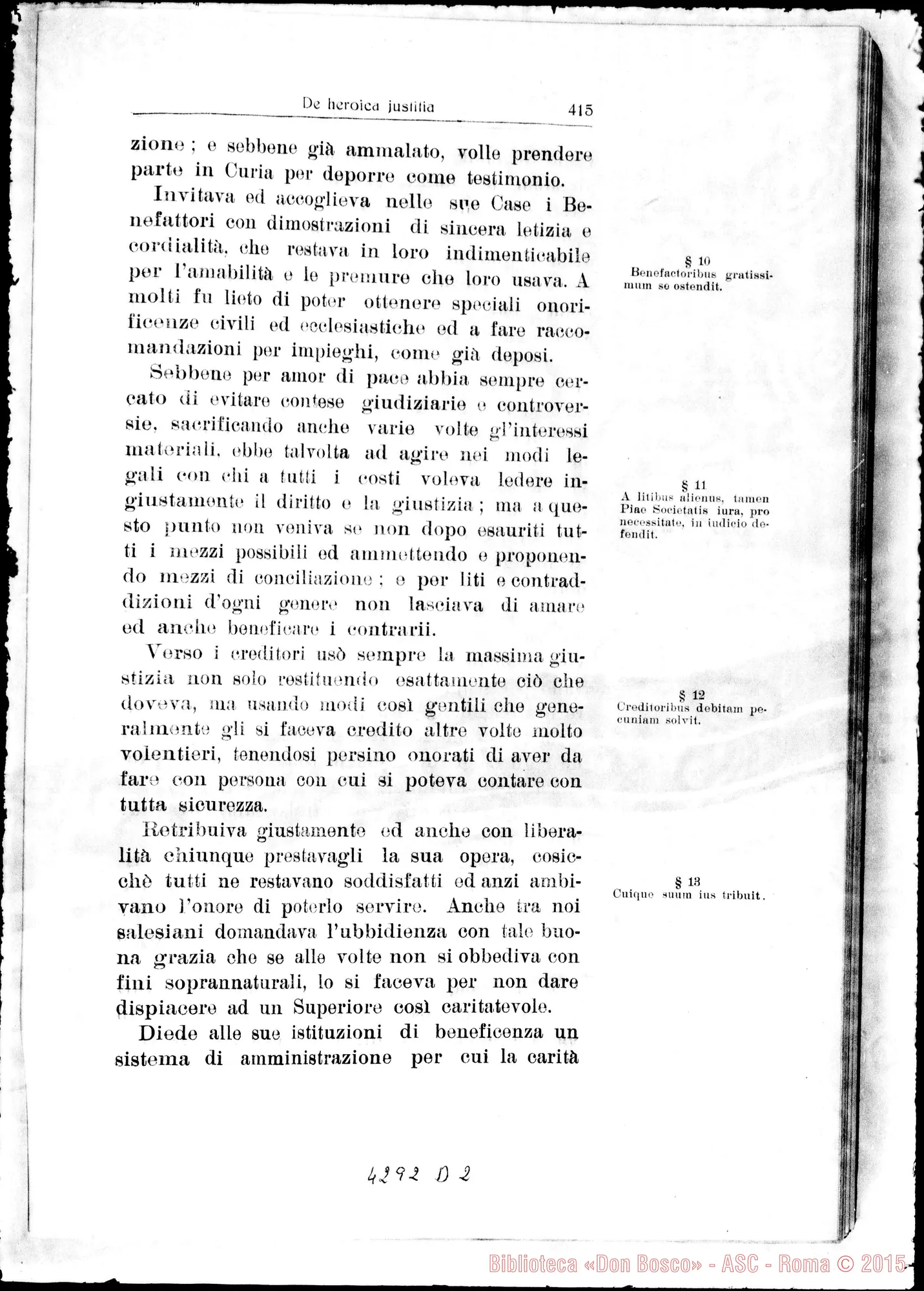 Fotogramma D 2 — De heroica Justitia