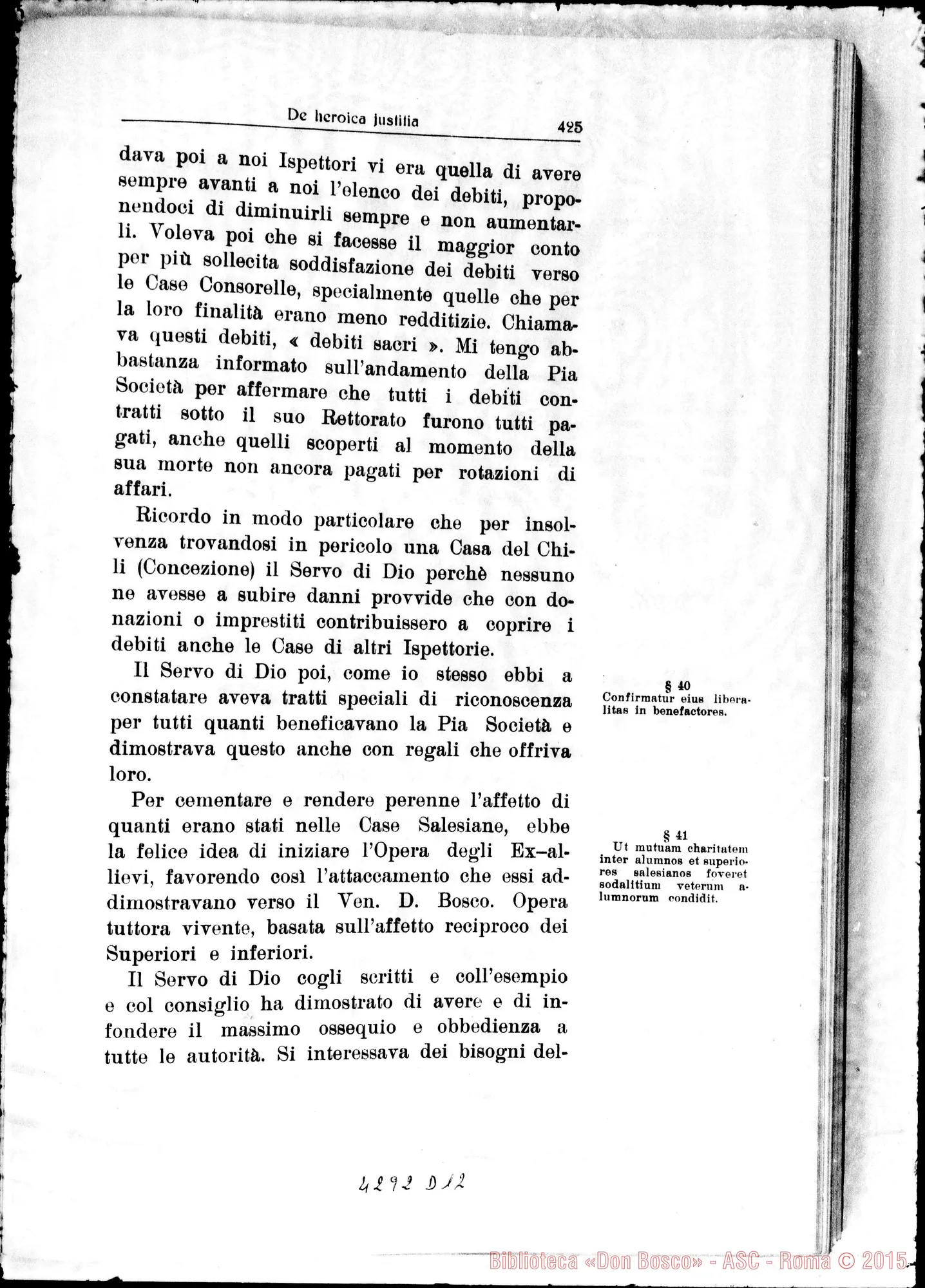 Fotogramma D 12 — De heroica Justitia