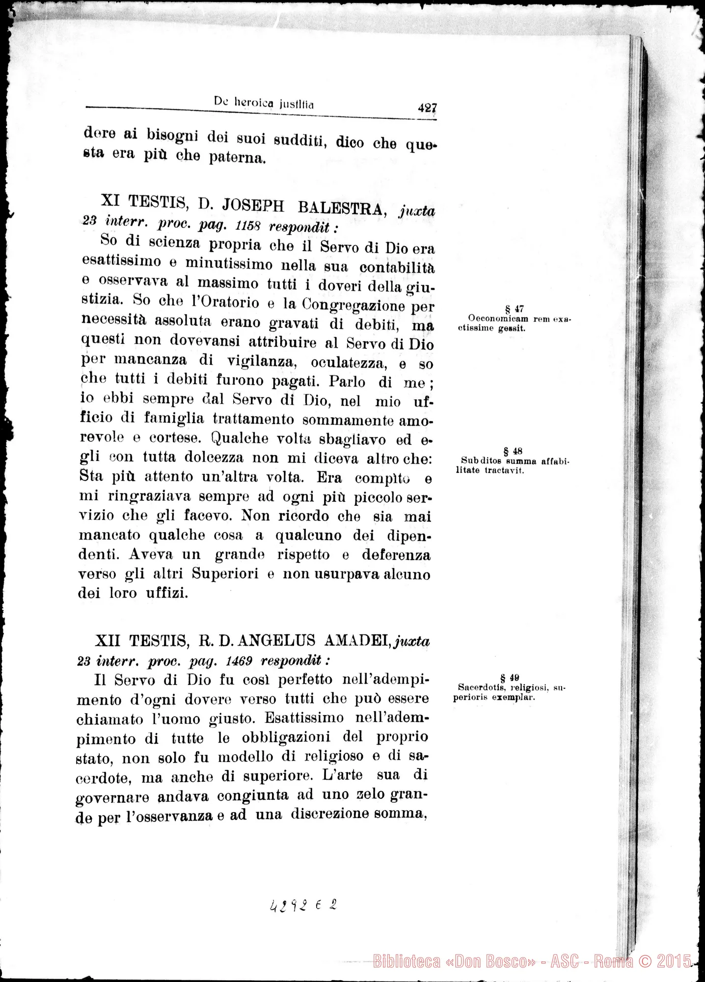 Fotogramma E 2 — De heroica Justitia
