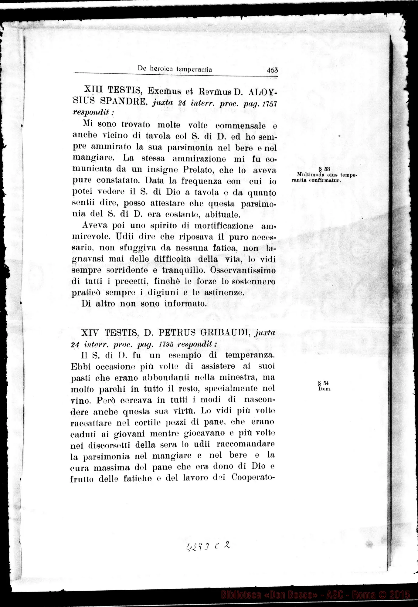 Fotogramma C 2 — De heroica Temperantia