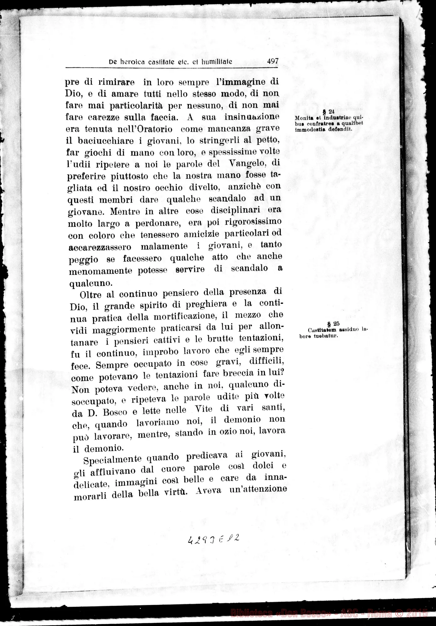 Fotogramma E 12 — De heroica votorum observantia et de heroica Humilita
