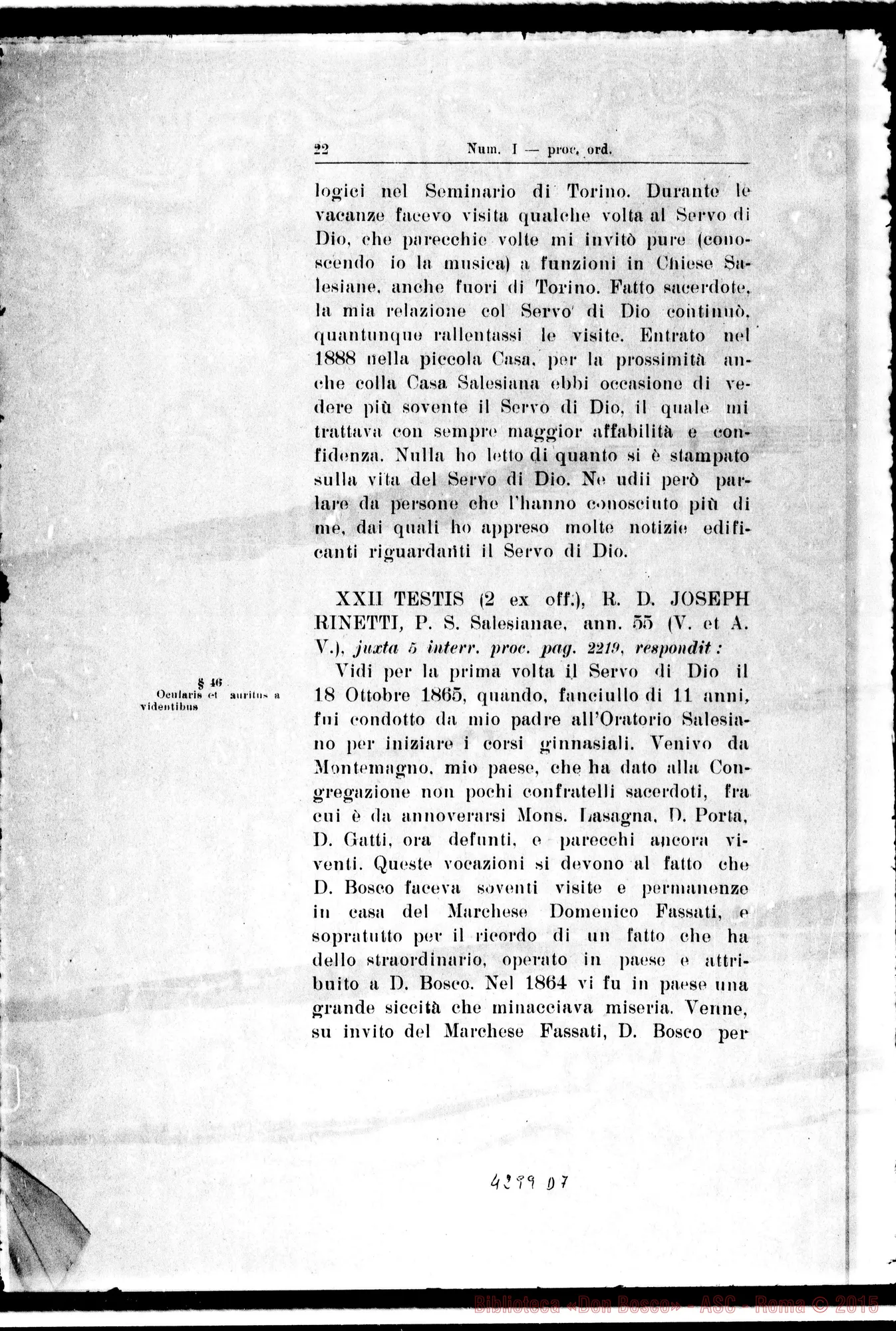 Fotogramma D 7 — Catalogus testium eorumque scientiae causa