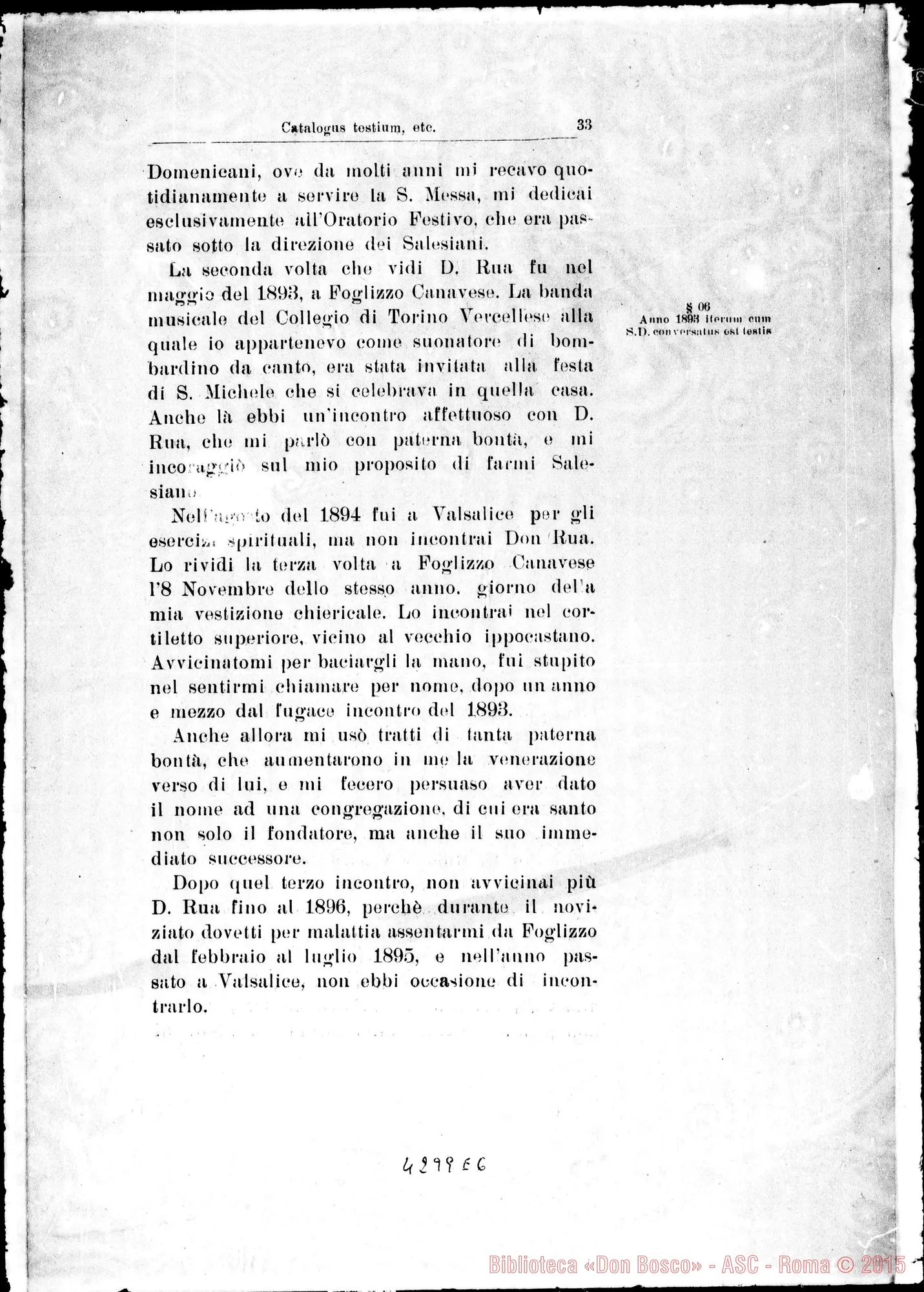 Fotogramma E 6 — Catalogus testium eorumque scientiae causa