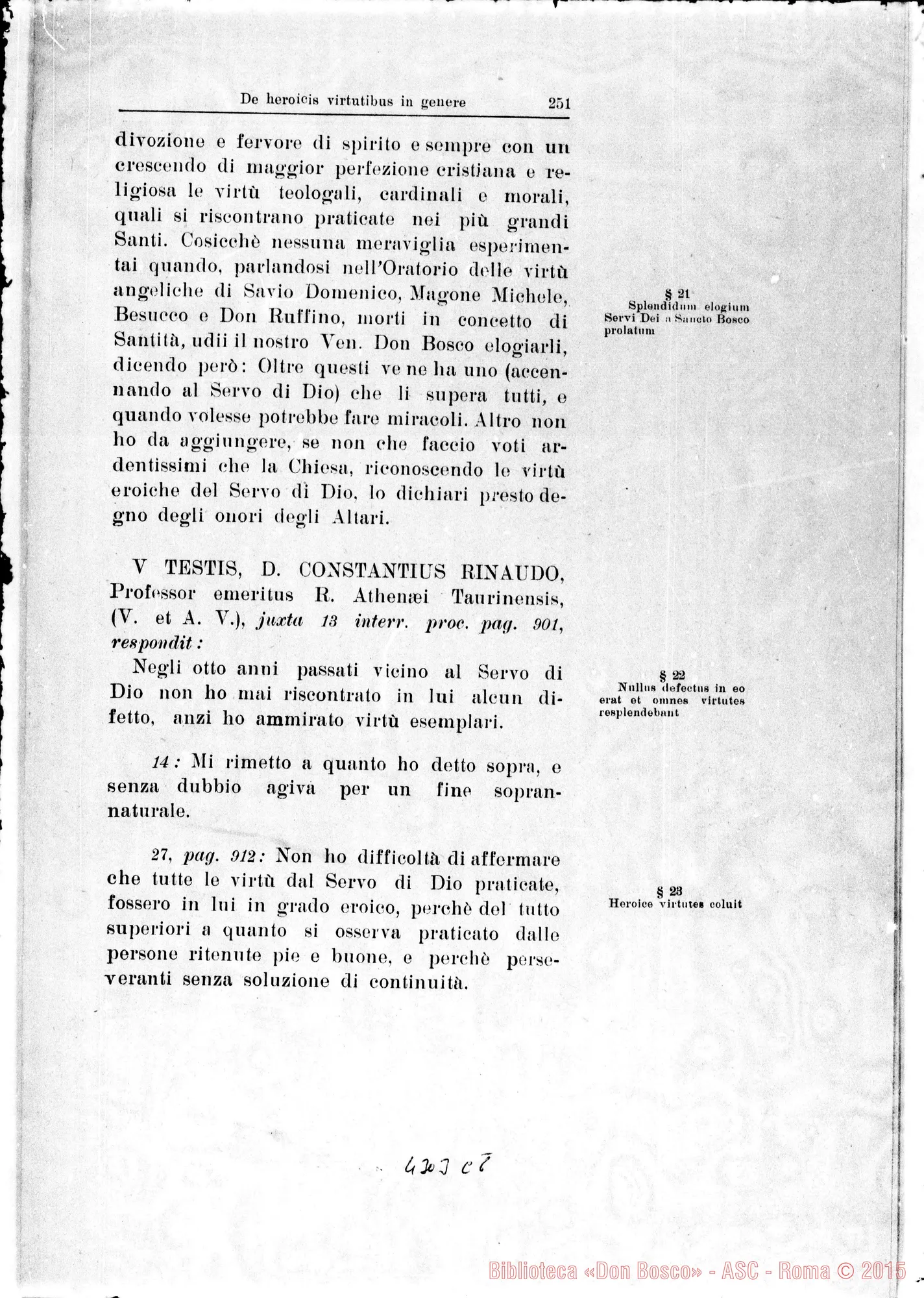 Fotogramma C 8 — De heroicis virtutibus in genere