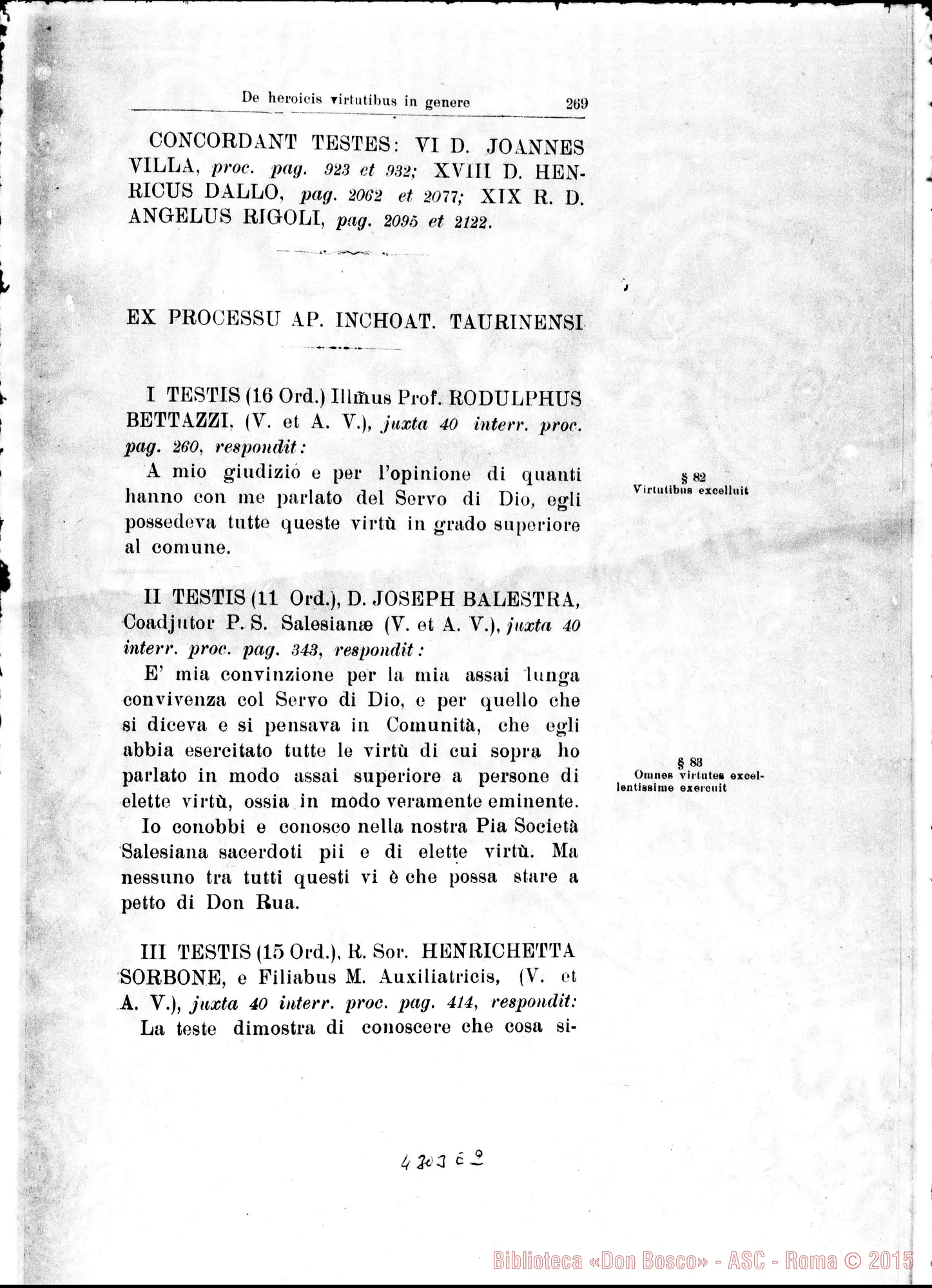 Fotogramma E 2 — De heroicis virtutibus in genere