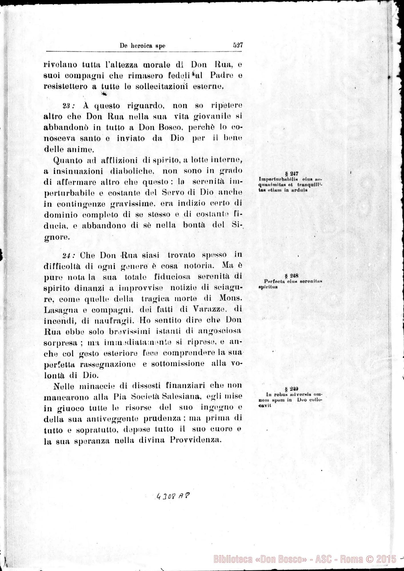 Fotogramma A 8 — De heroica Spe