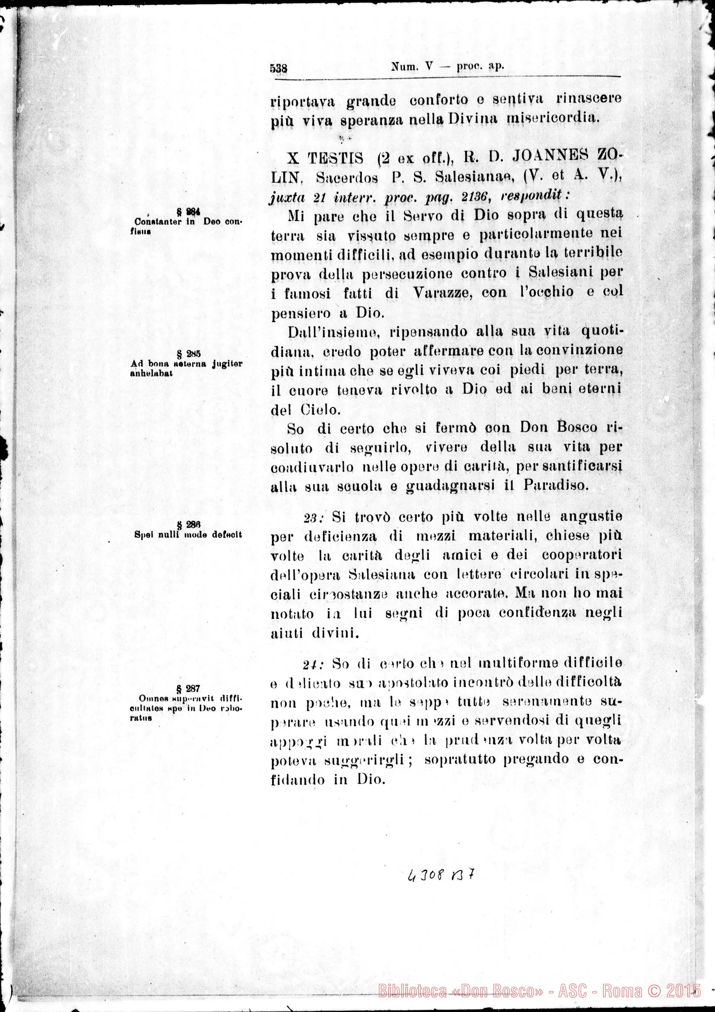 Fotogramma B 7 — De heroica Spe