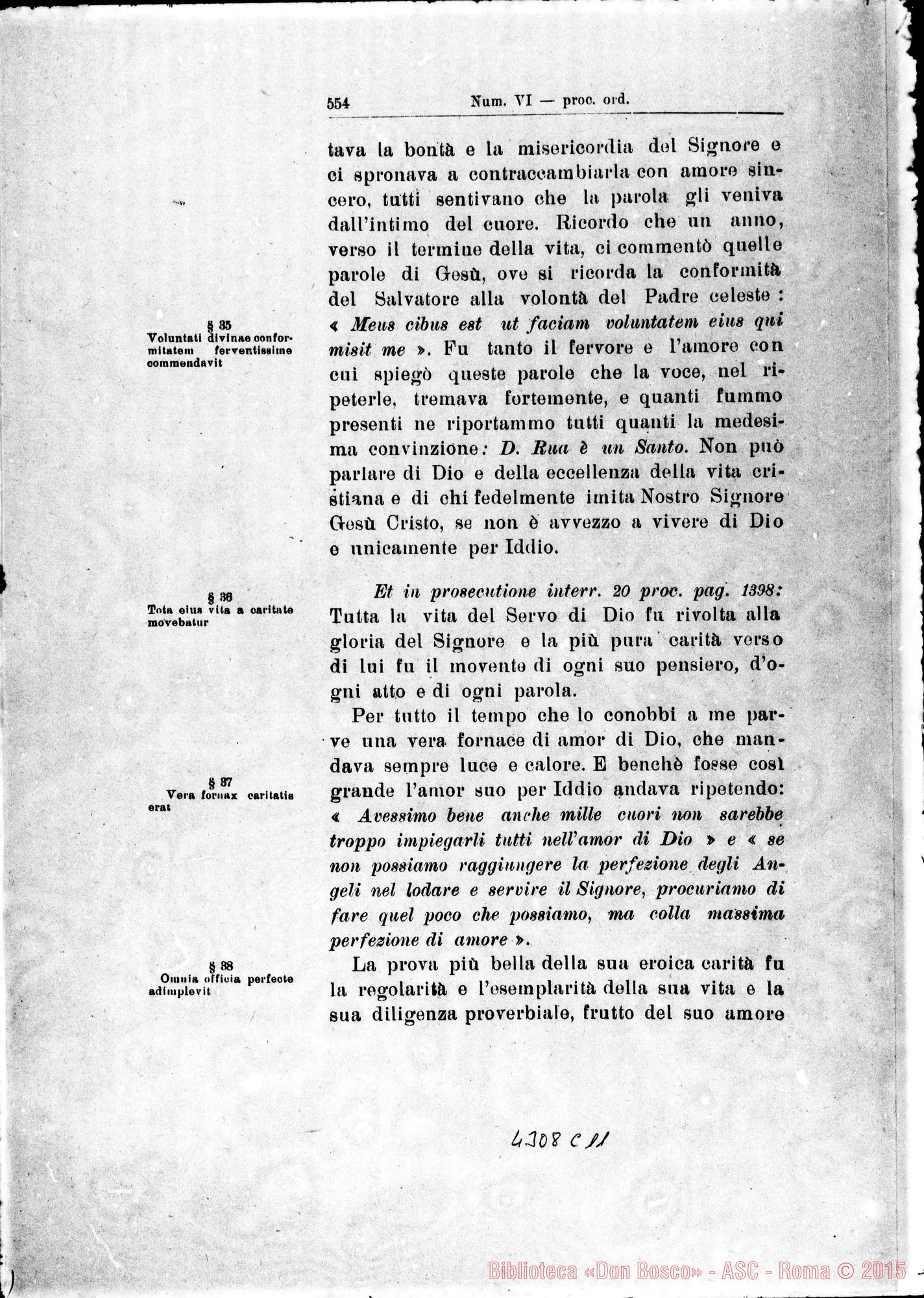 Fotogramma C 11 — De heroica Caritate in Deum