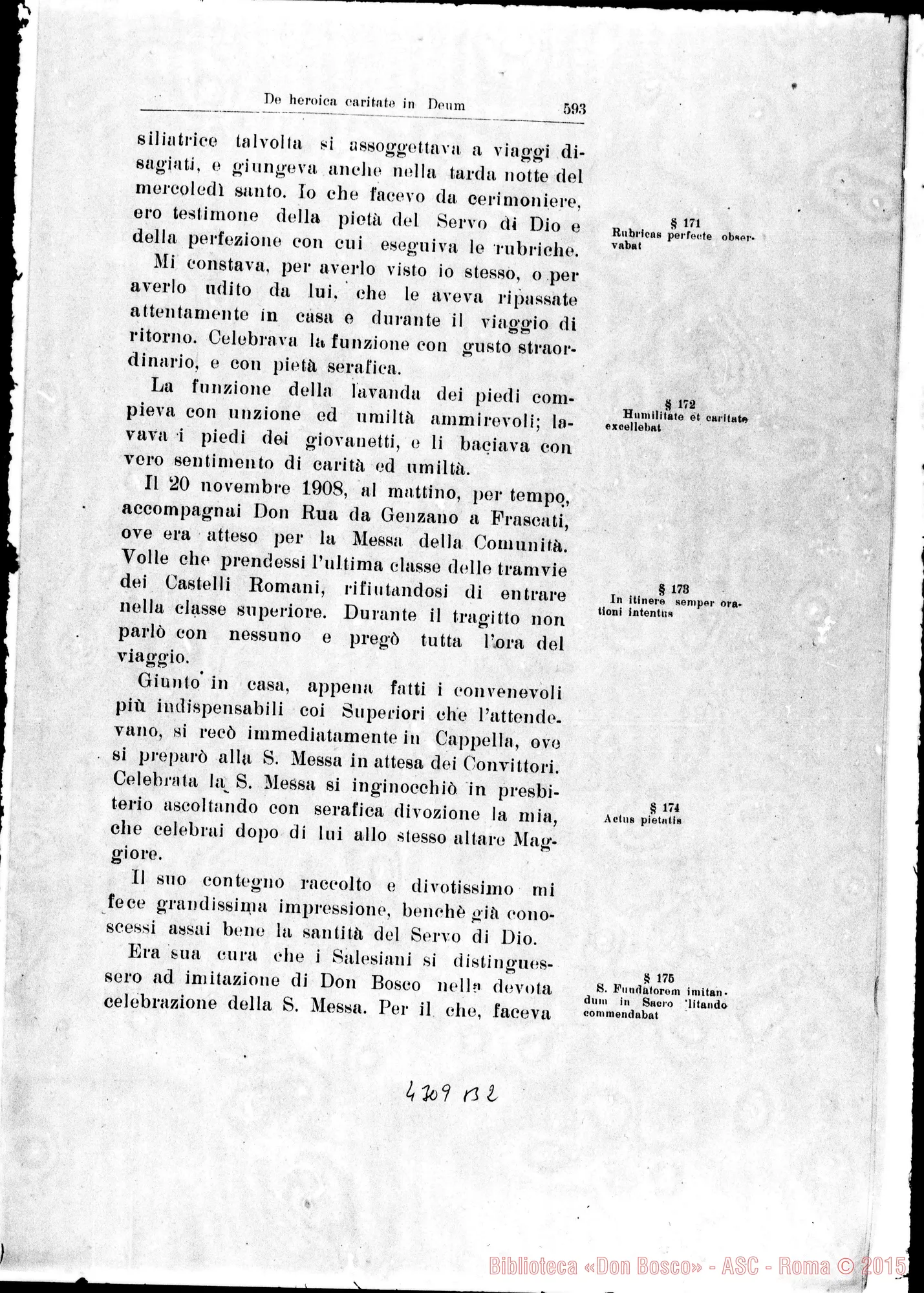 Fotogramma B 2 — De heroica Caritate in Deum