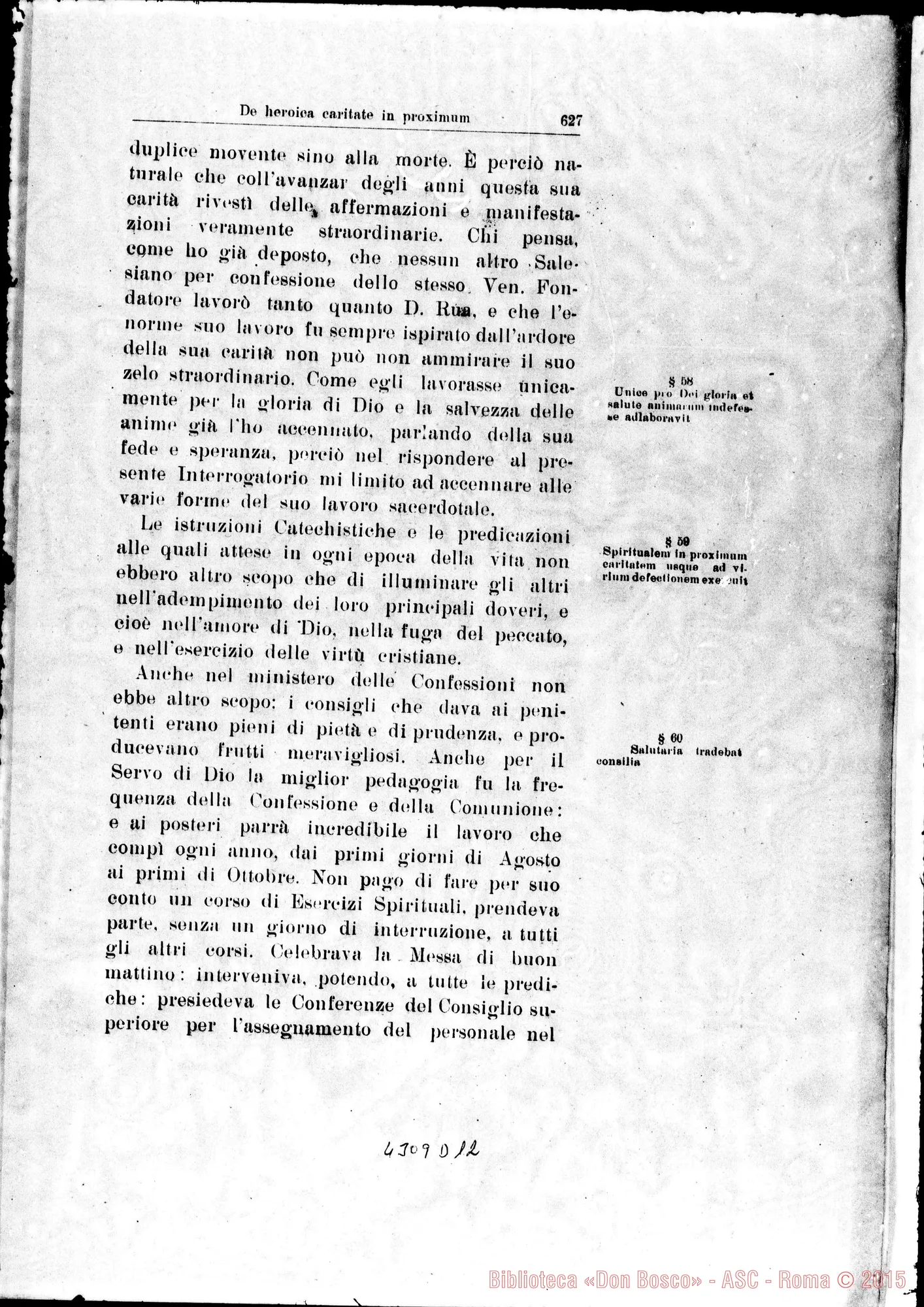 Fotogramma D 12 — De heroica Caritate in proximum