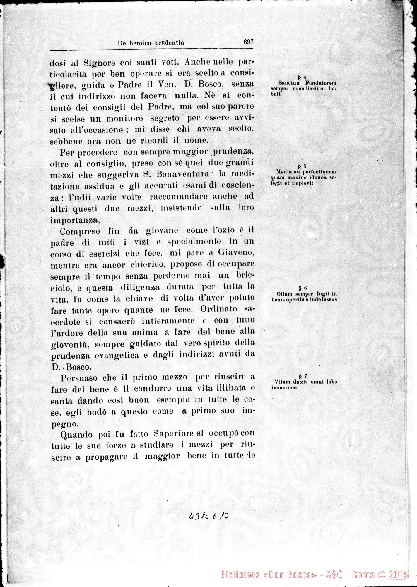 Fotogramma E 10 — De heroica Prudentia
