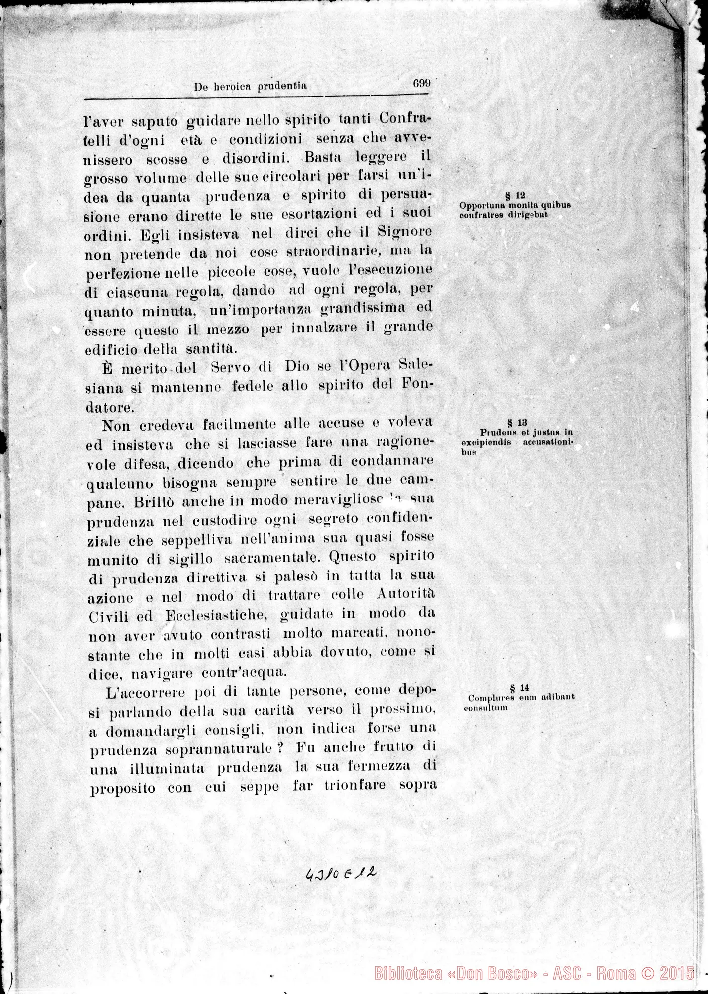 Fotogramma E 12 — De heroica Prudentia