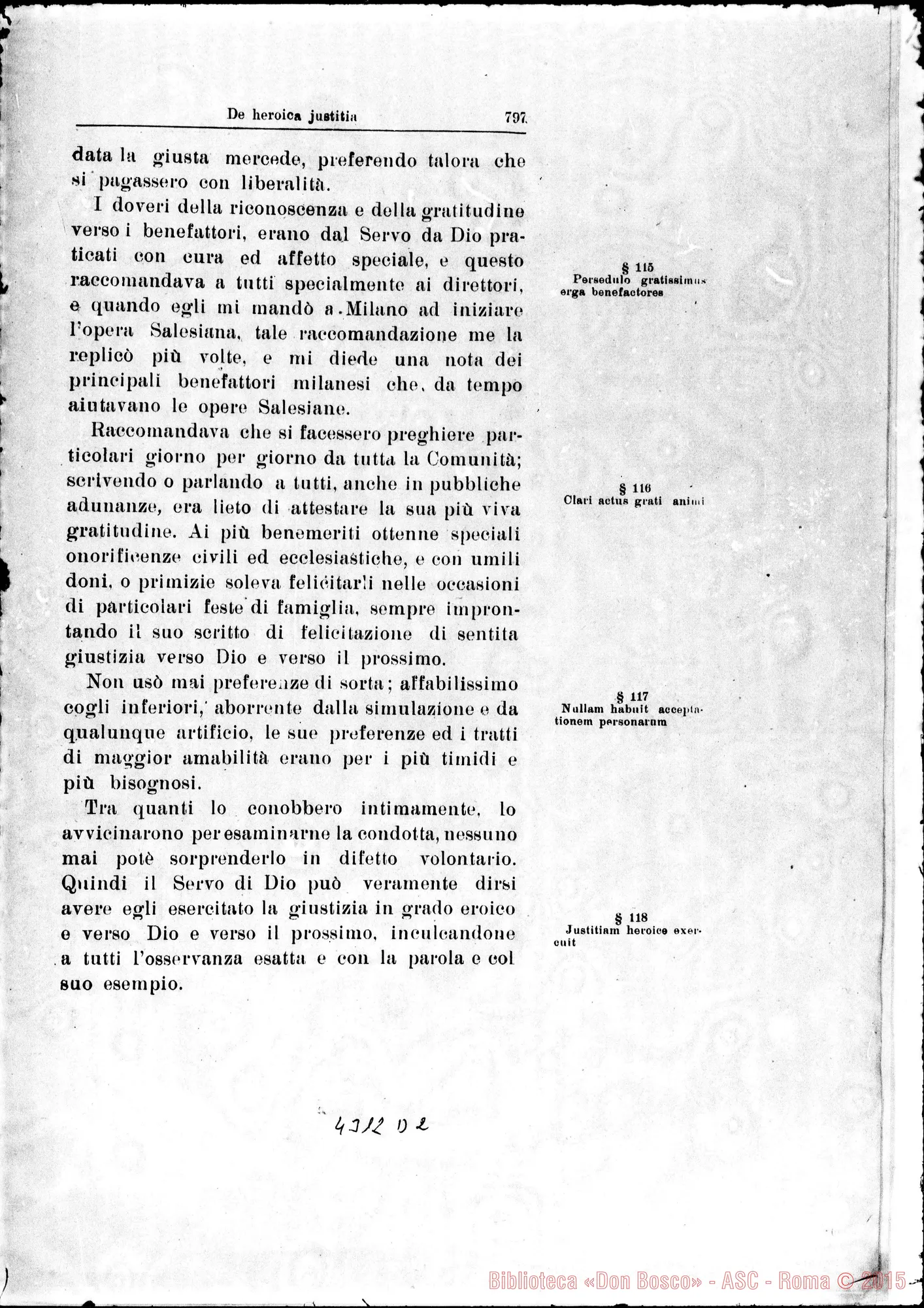 Fotogramma D 2 — De heroica Justitia
