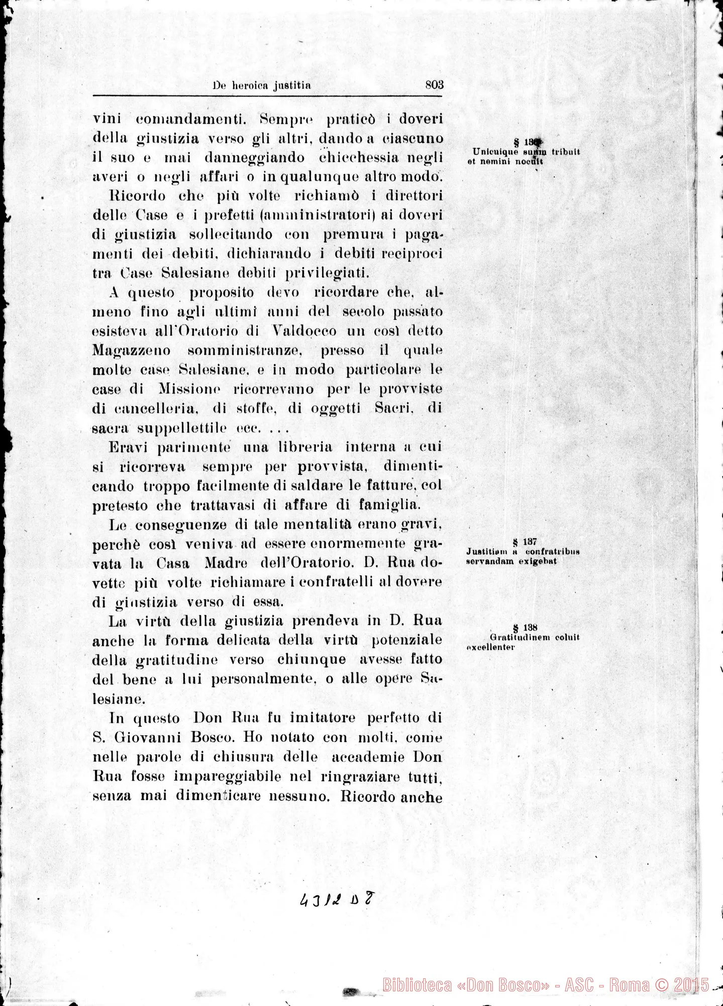 Fotogramma D 8 — De heroica Justitia