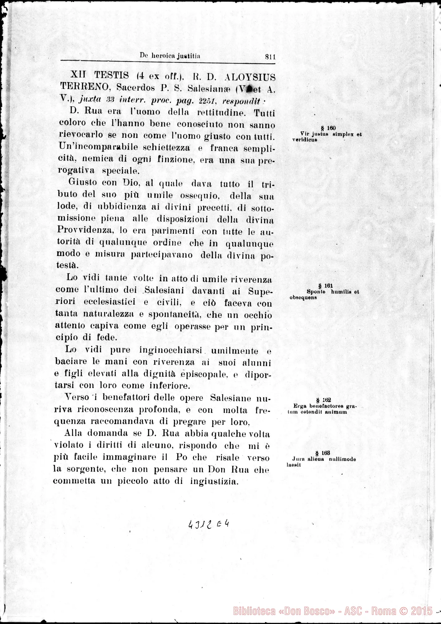 Fotogramma E 4 — De heroica Justitia
