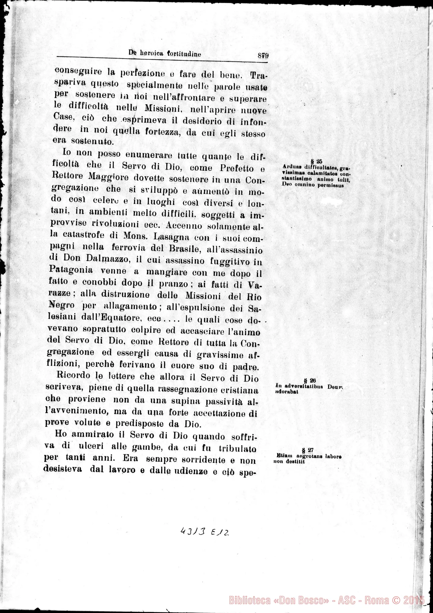 Fotogramma E 12 — De heroica Fortitudine