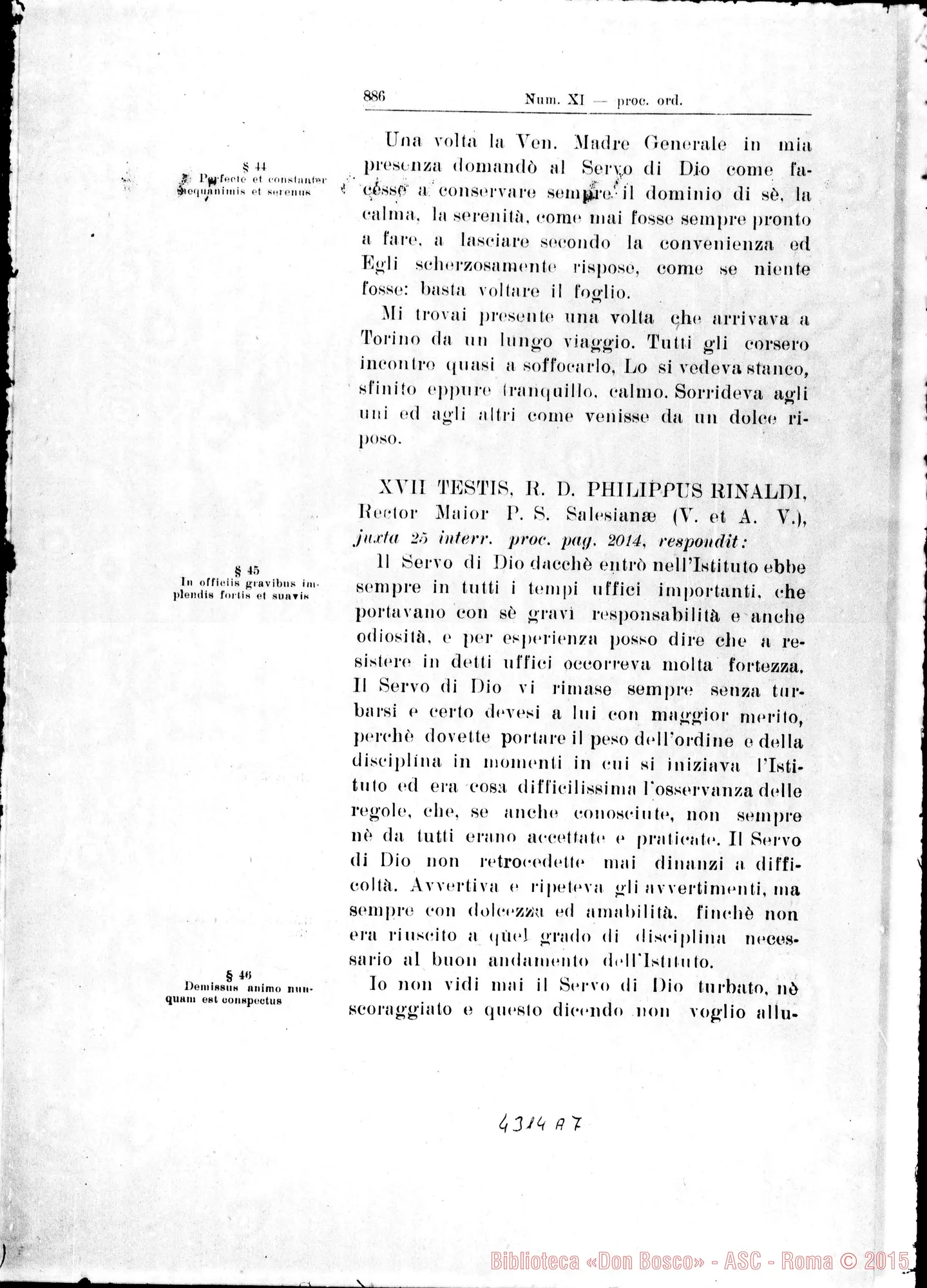 Fotogramma A 7 — De heroica Fortitudine