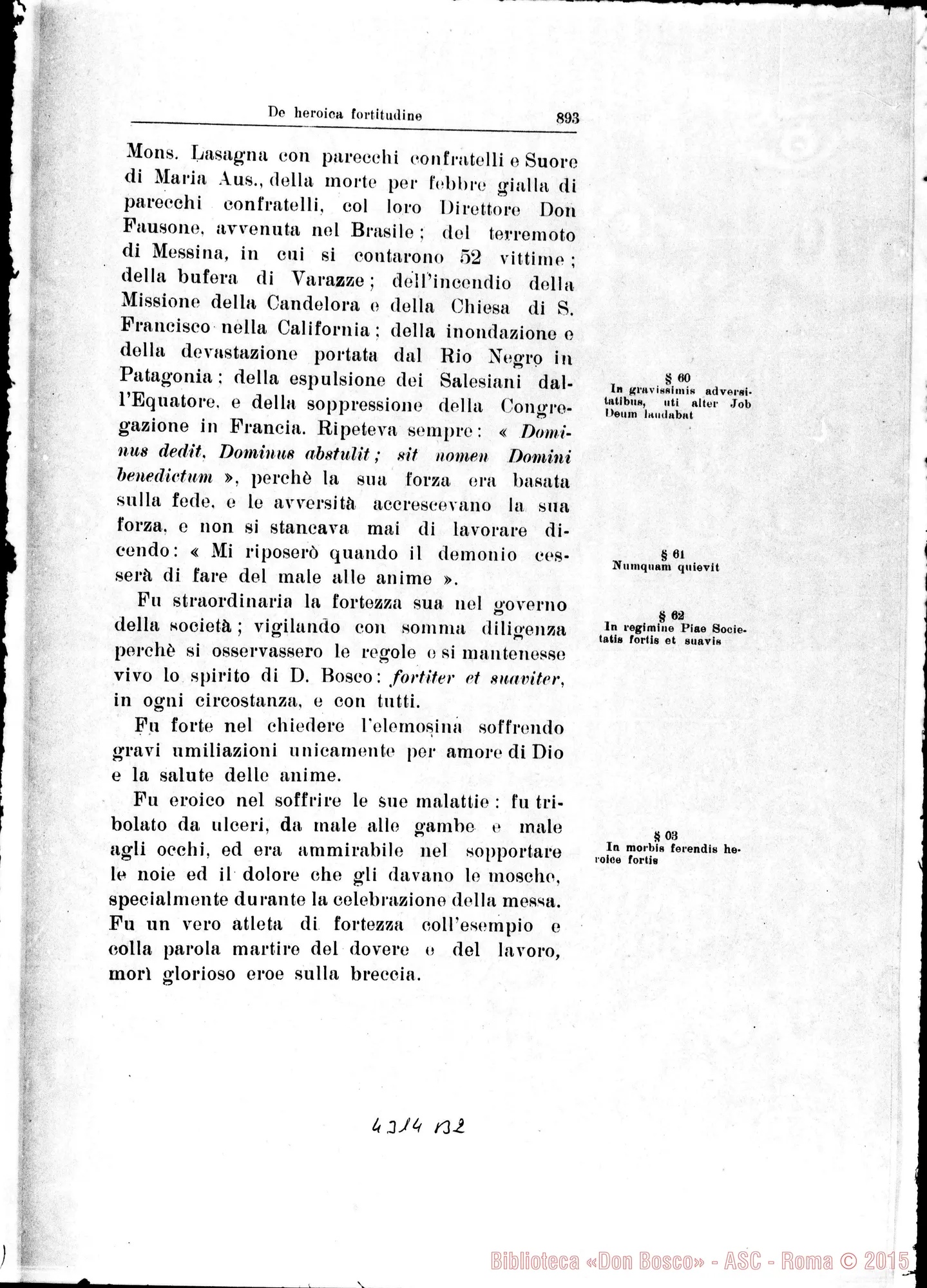 Fotogramma B 2 — De heroica Fortitudine