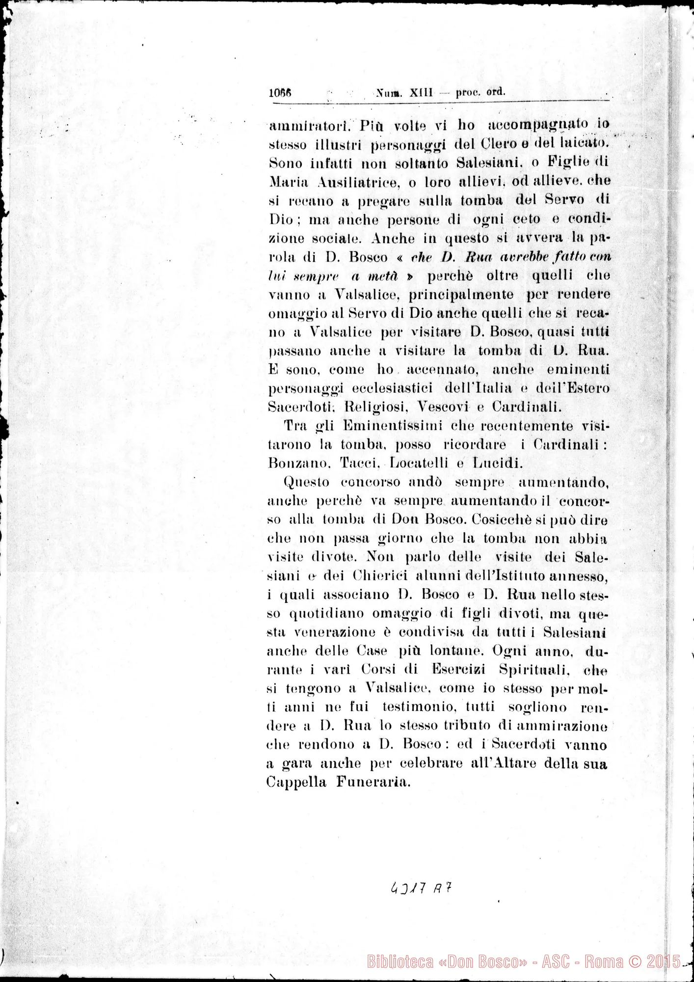 Fotogramma A 7 — De pretioso obitu Servi Dei, de concursu fidelium ad funus…
