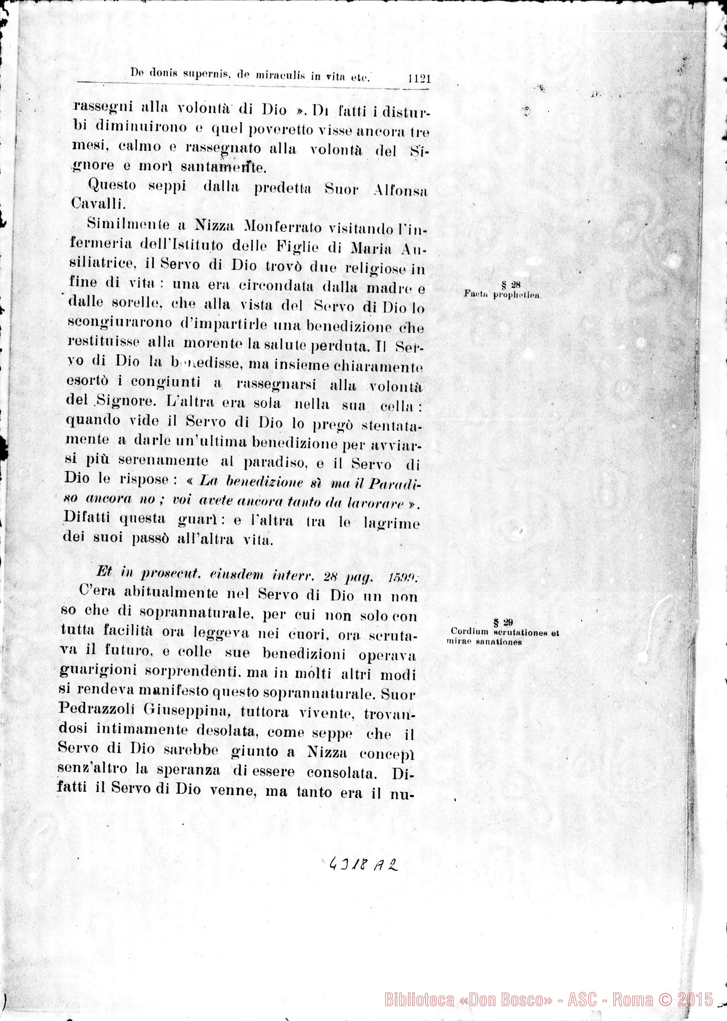 Fotogramma A 2 — De donid supemis, de miraculis in vita et post obitum