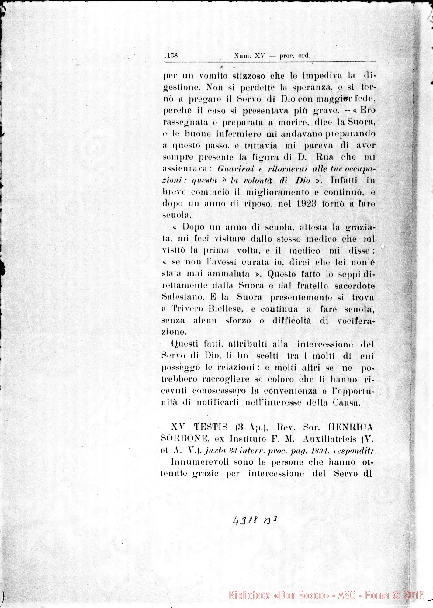 Fotogramma B 7 — De donid supemis, de miraculis in vita et post obitum