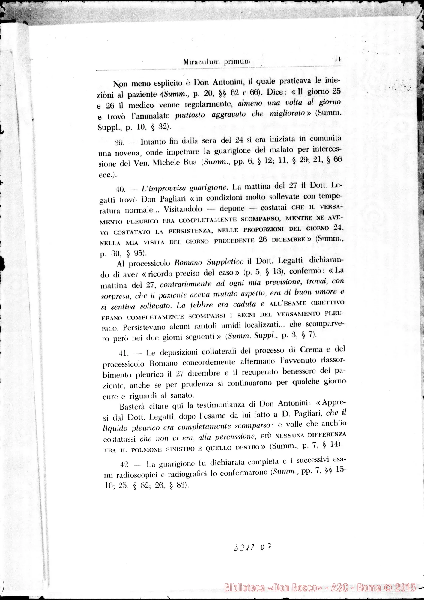 Fotogramma D 7 — Informatio super dubio an et de quibus miraculis constet…
