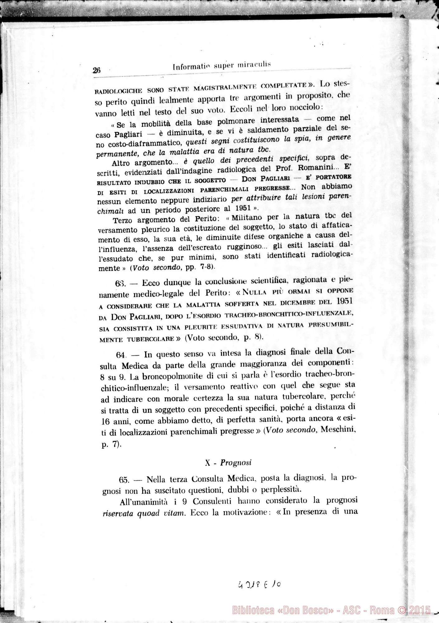 Fotogramma E 10 — Informatio super dubio an et de quibus miraculis constet…
