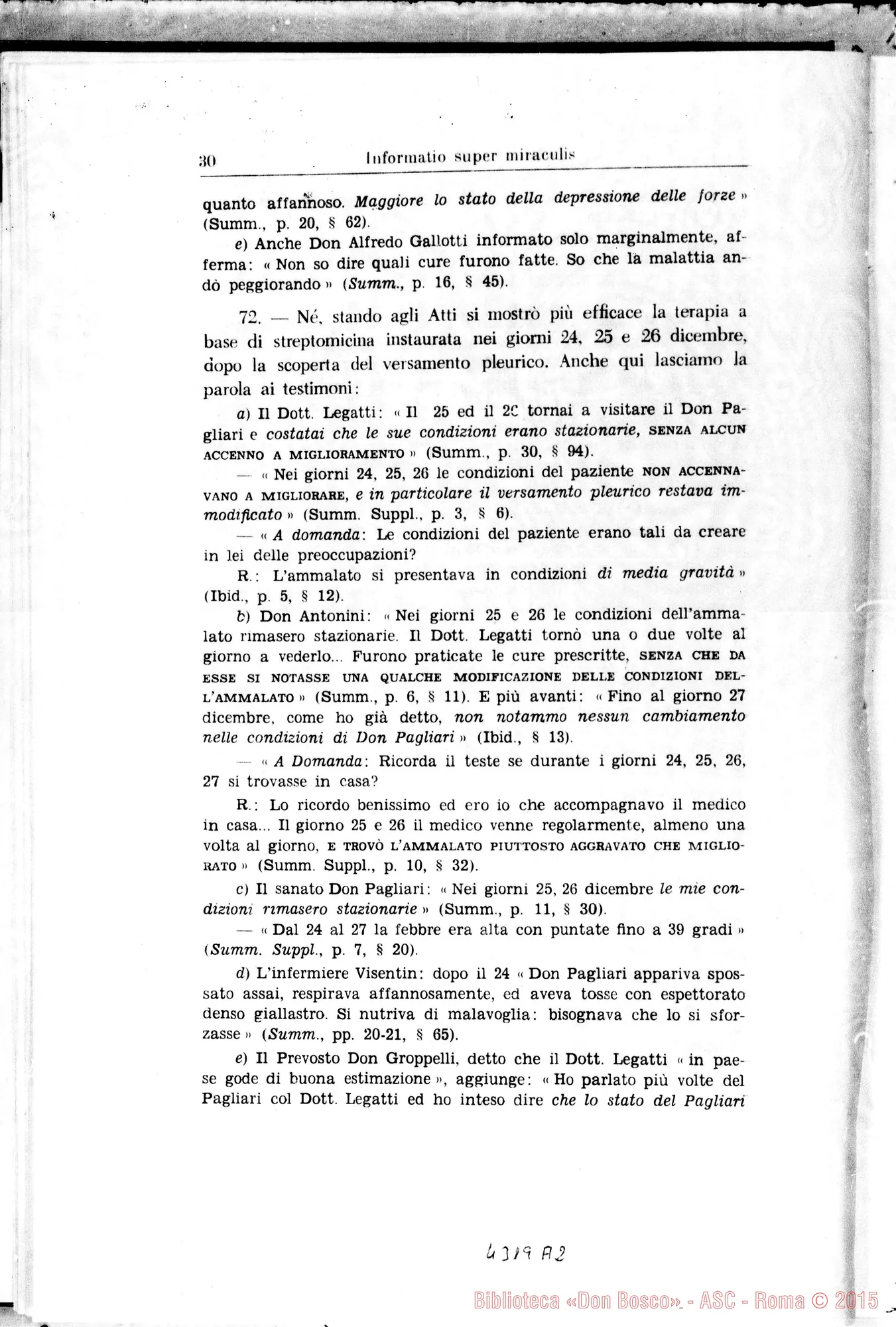 Fotogramma A 2 — Informatio super dubio an et de quibus miraculis constet…