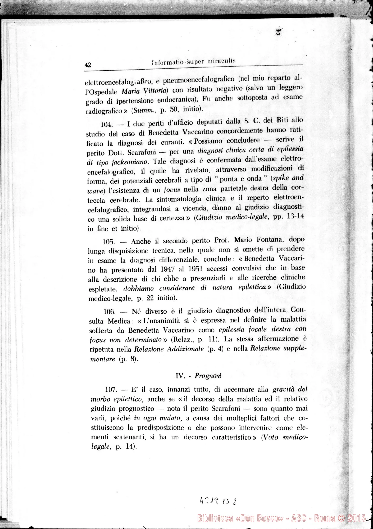 Fotogramma B 2 — Informatio super dubio an et de quibus miraculis constet…