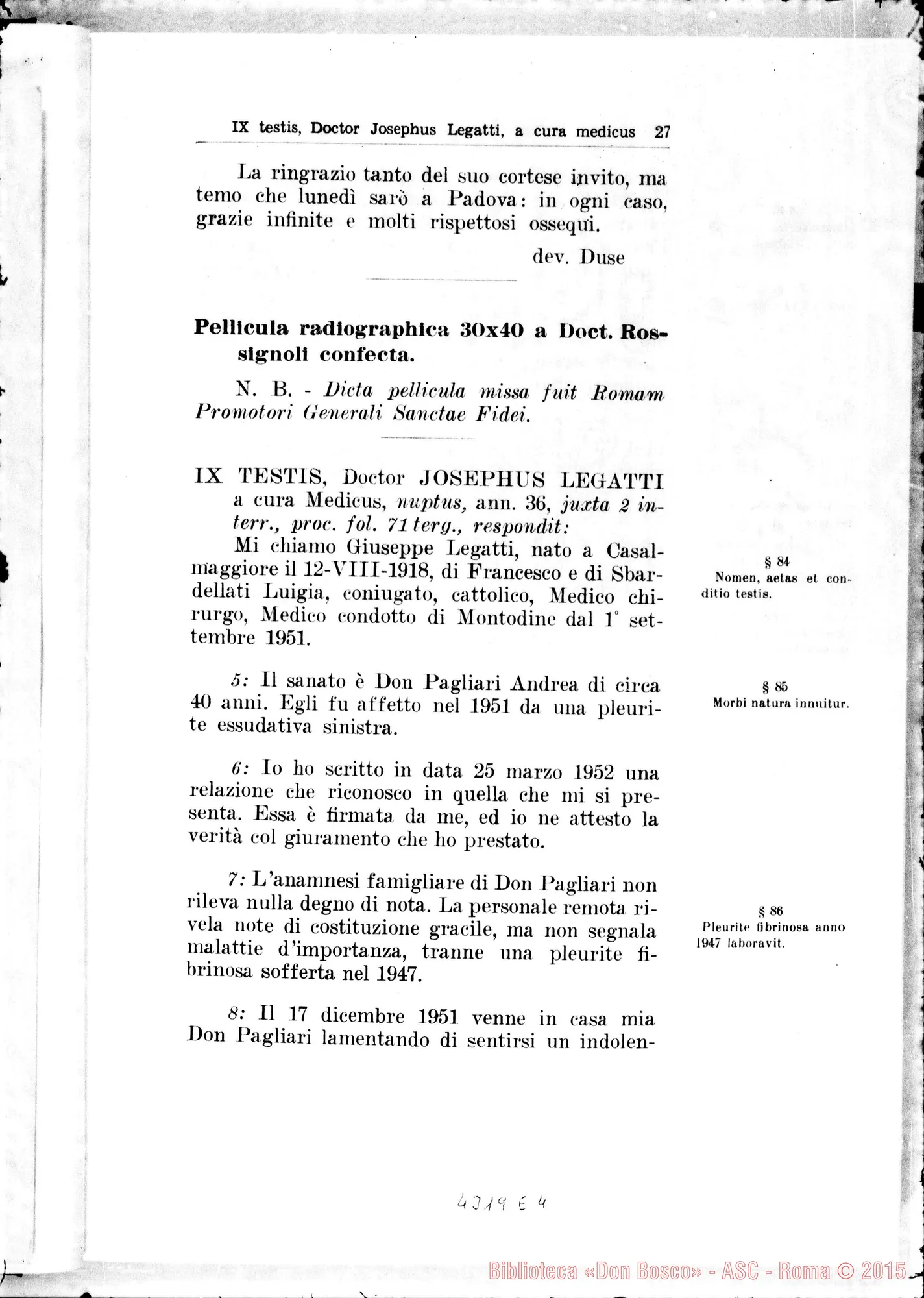Fotogramma E 4 — Miraculum primum