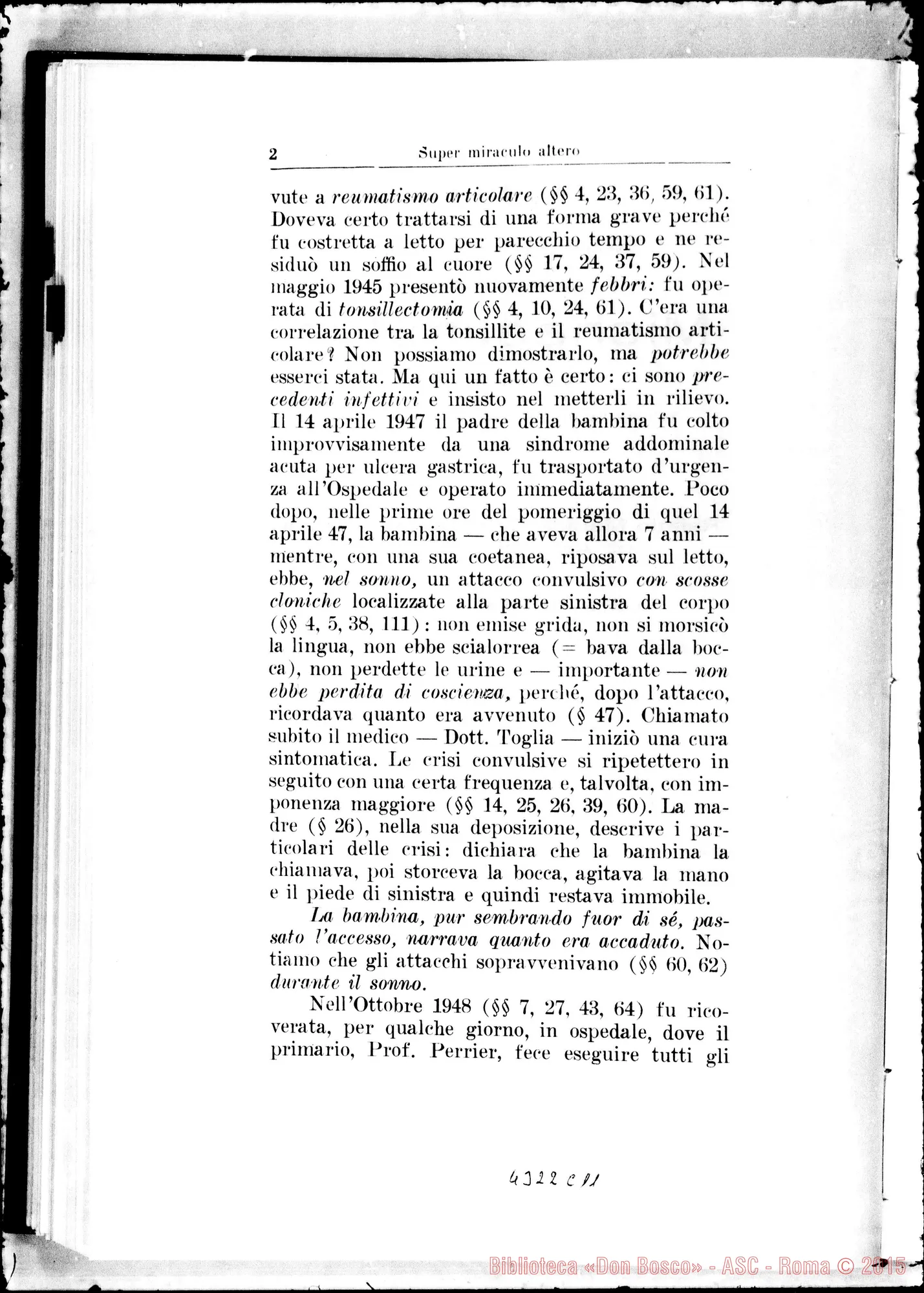 Fotogramma C 11 — De miraculo altero