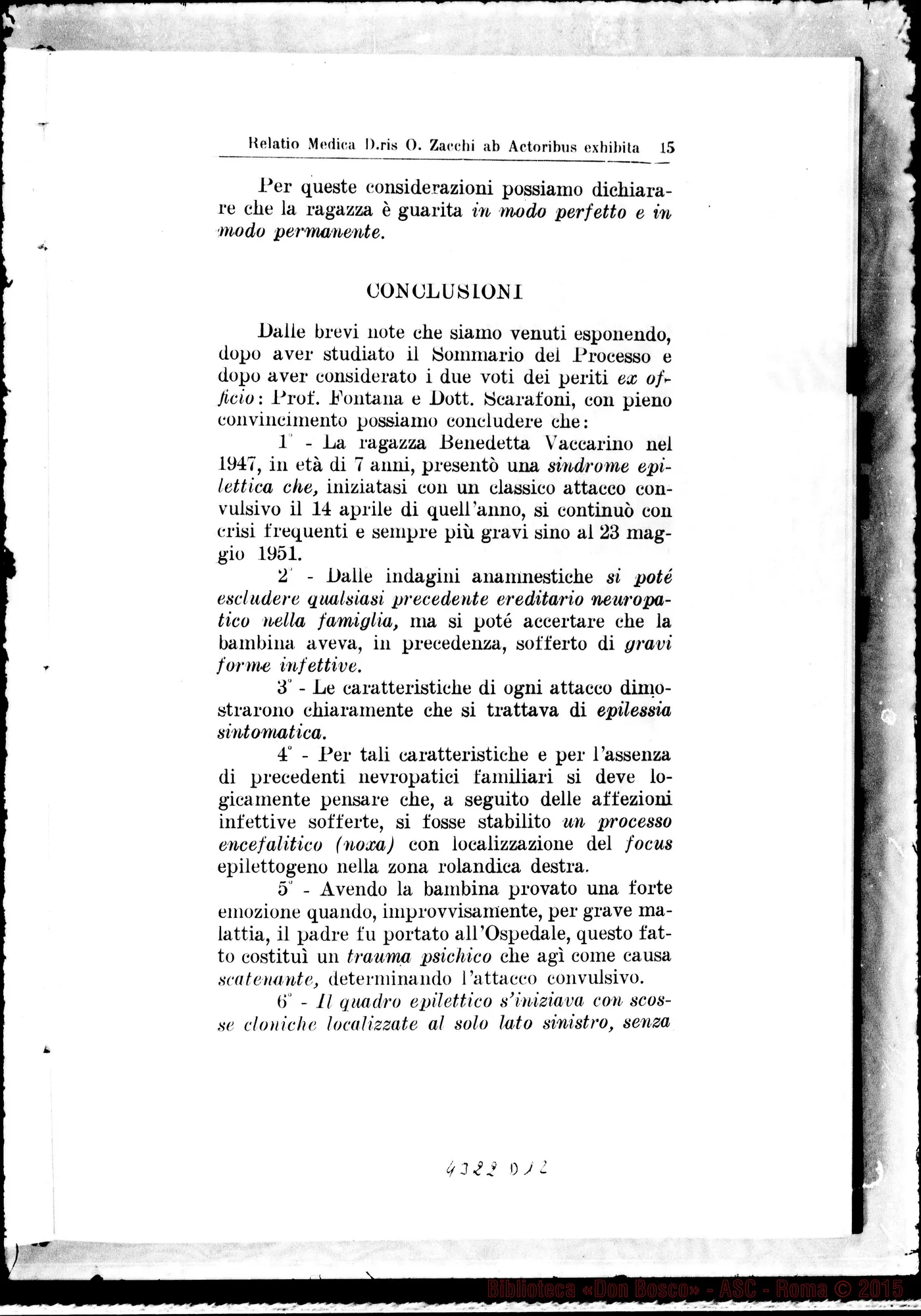 Fotogramma D 12 — De miraculo altero