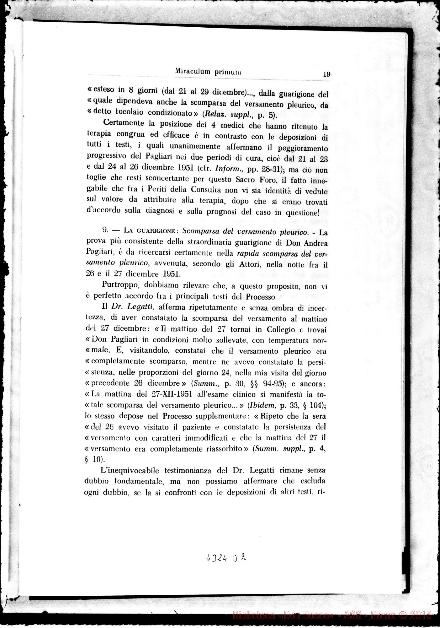 Fotogramma D 2 — Positiones seu Articuli et Notula testium