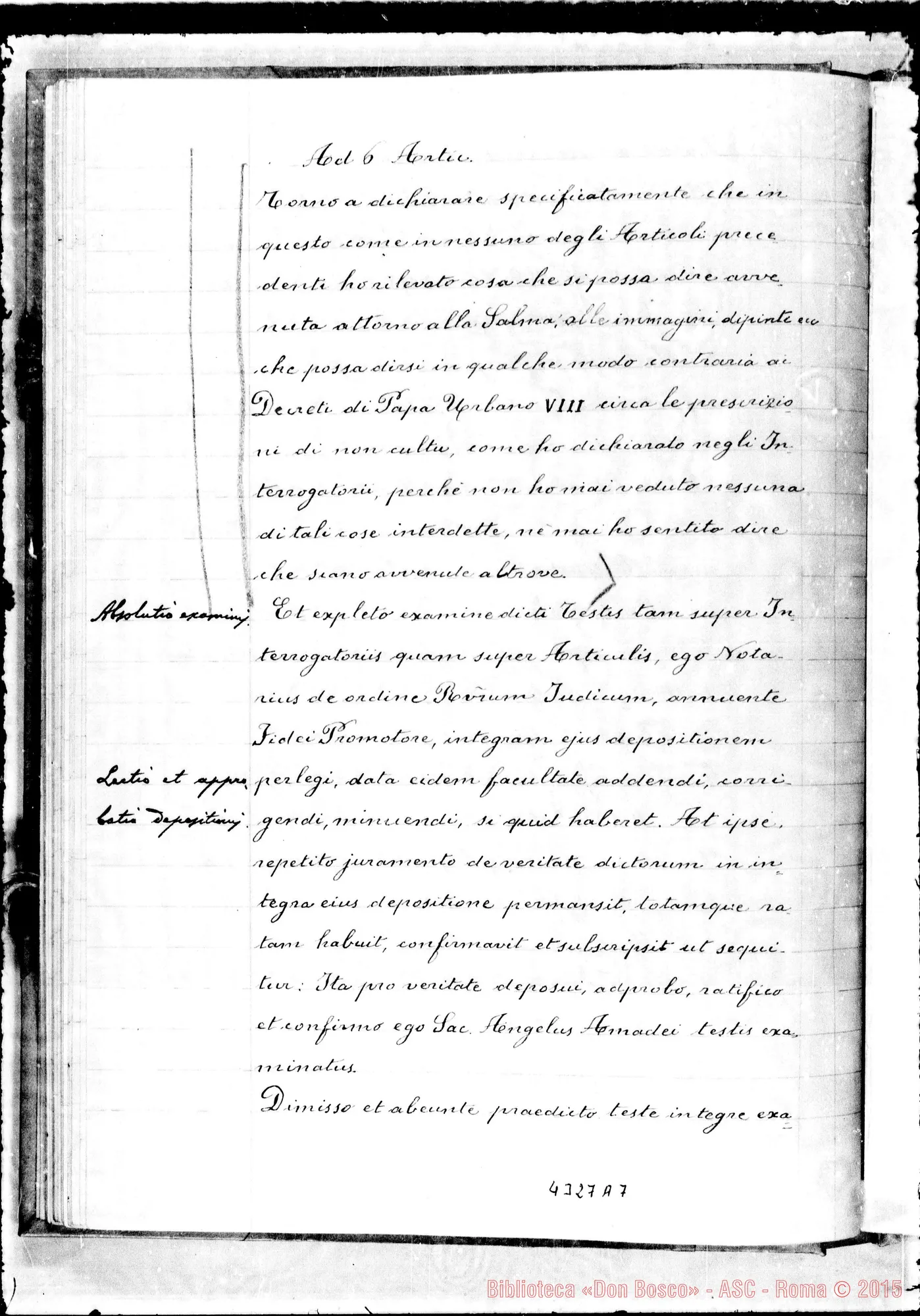 Fotogramma A 7 — Amadei Angelo, sac. SDB