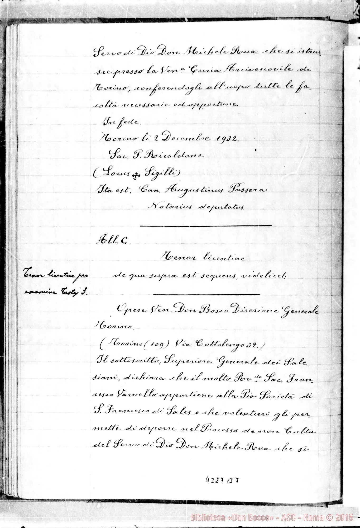 Fotogramma B 7 — Marocco Melchiorre, sac. SDB