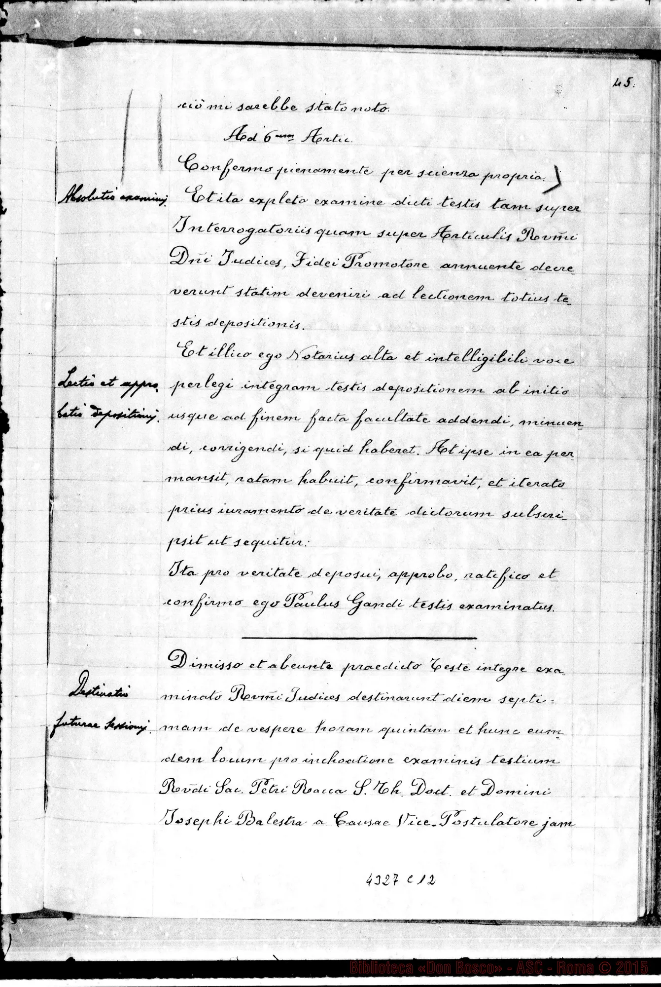 Fotogramma C 12 — Gandi Paolo, giardiniere A Valsalice