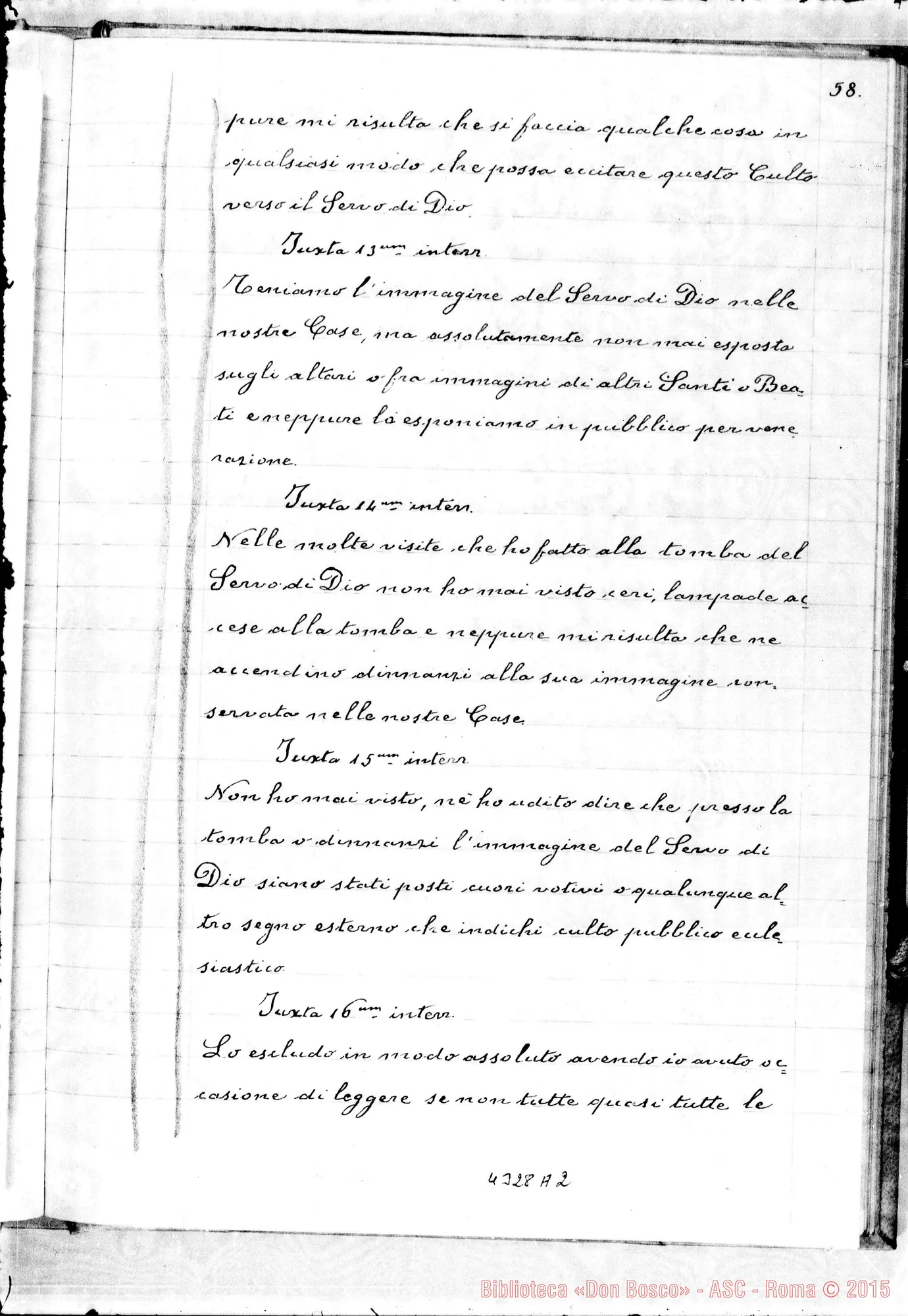 Fotogramma A 2 — Arrighi Caterina, suora F.M.A.