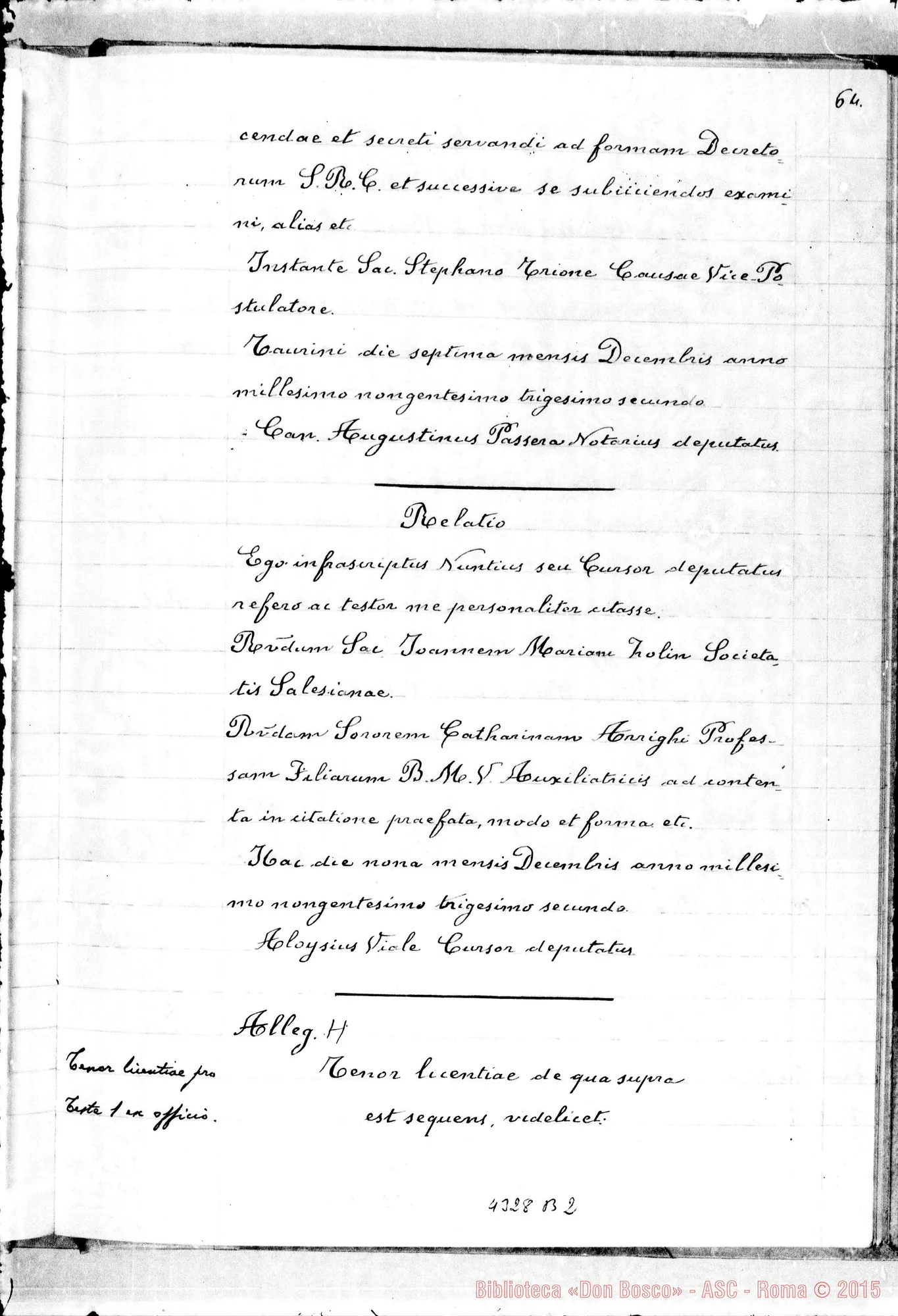 Fotogramma B 2 — Zolin Giovanni, sac. SDB