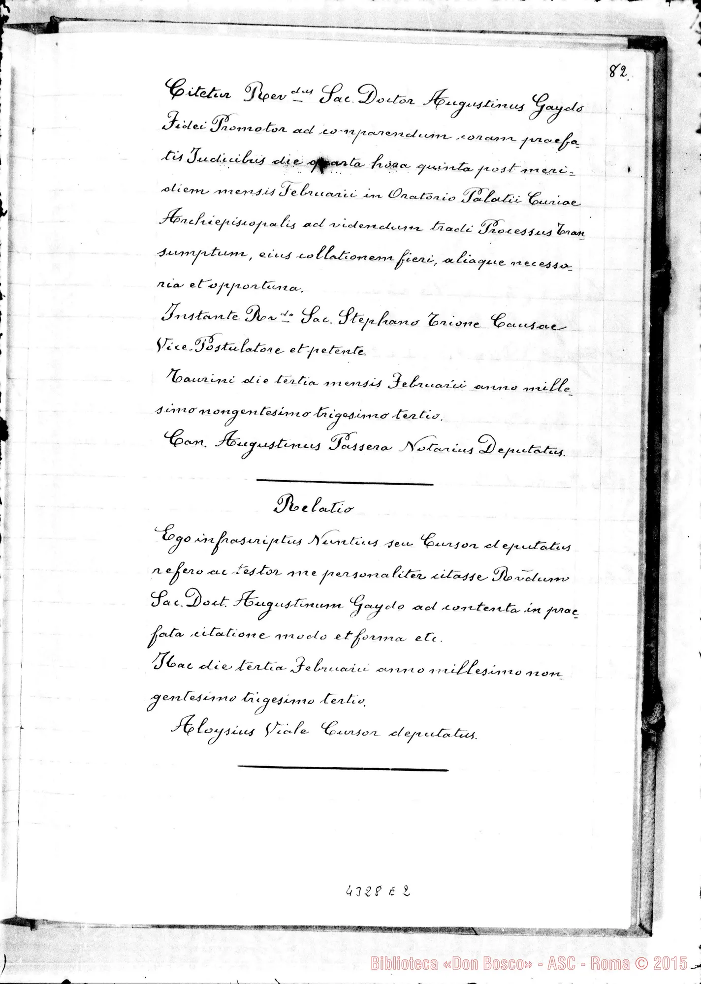 Fotogramma E 2 — Sententia et ali