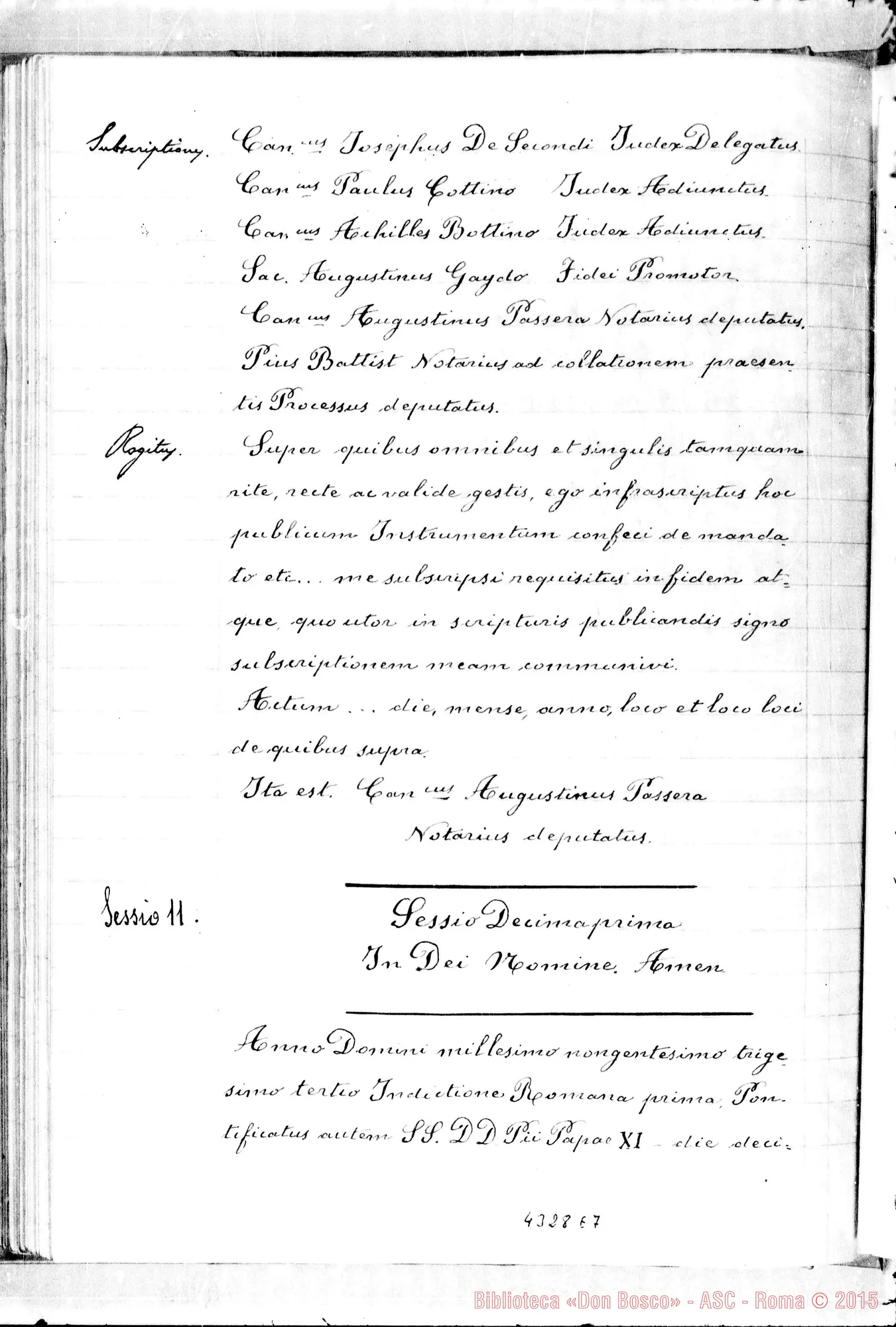 Fotogramma E 7 — Sententia et ali