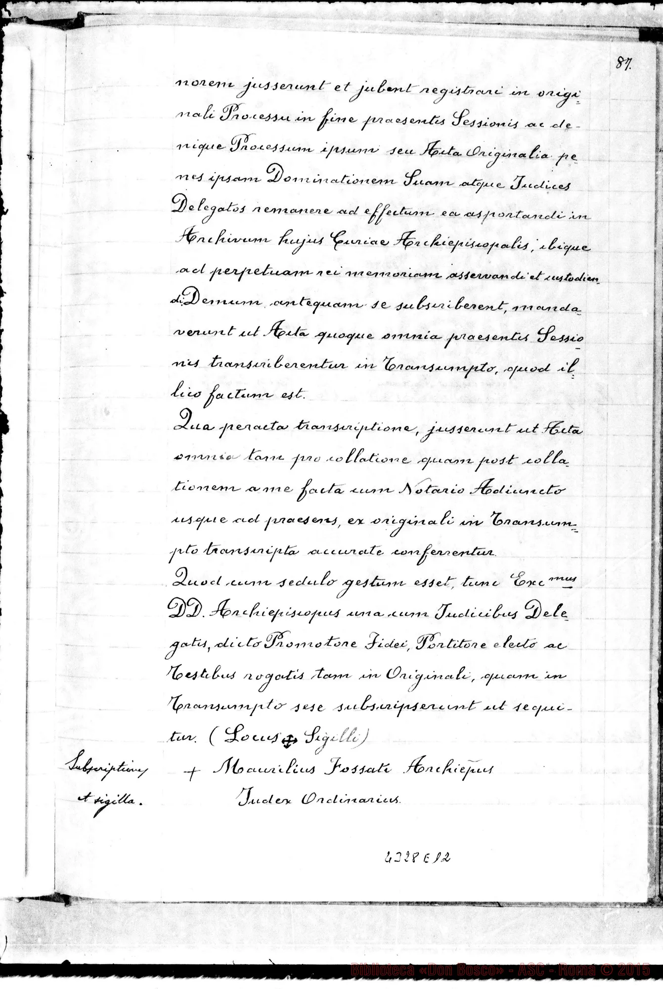 Fotogramma E 12 — Sententia et ali