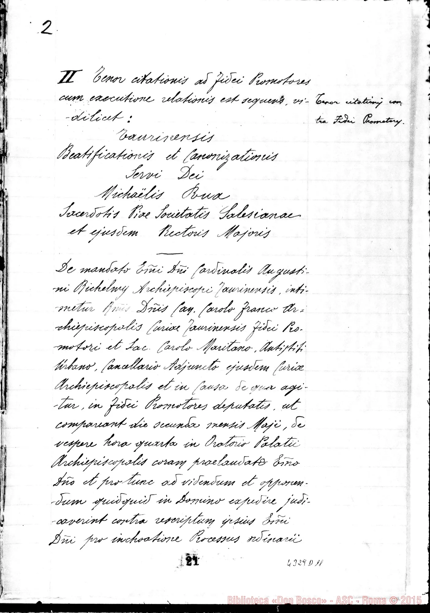 Fotogramma D 11 — Acta Preliminaria